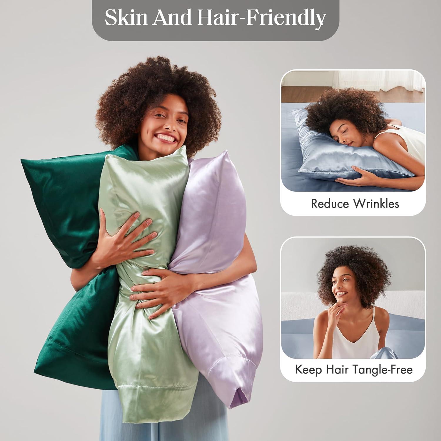 Madison Park Essentials Satin Luxury 2PC Pillowcases (Set of 2)