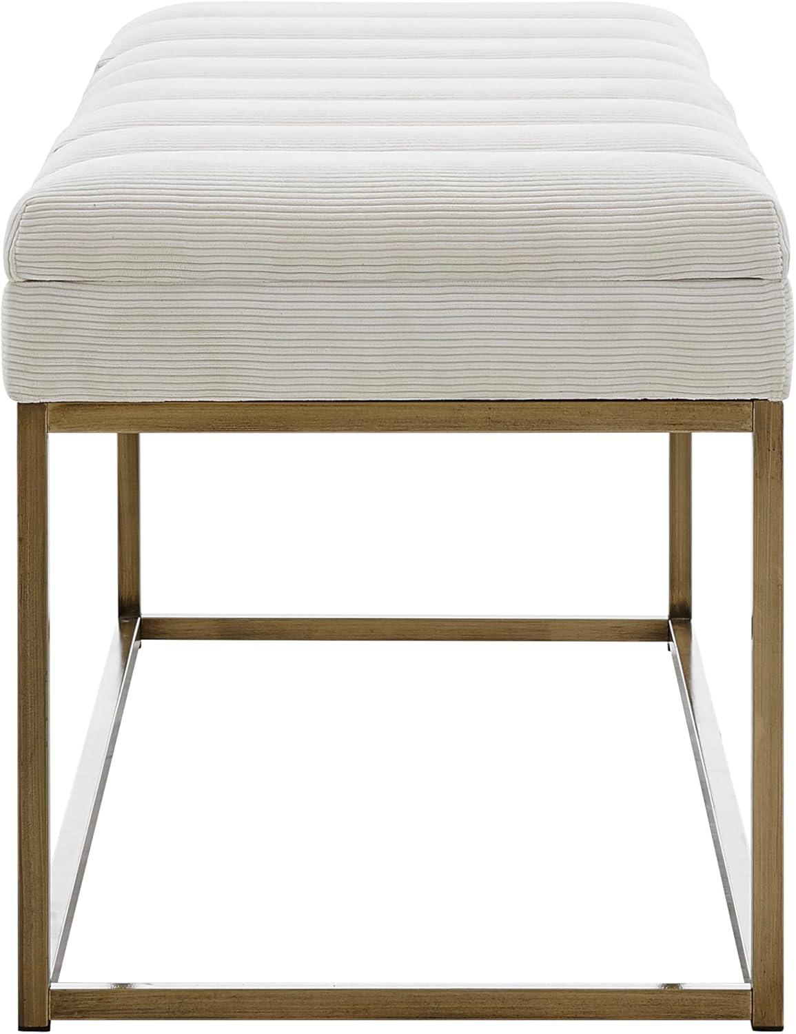 Everly Quinn Georgenia Polyester Upholstered Bench