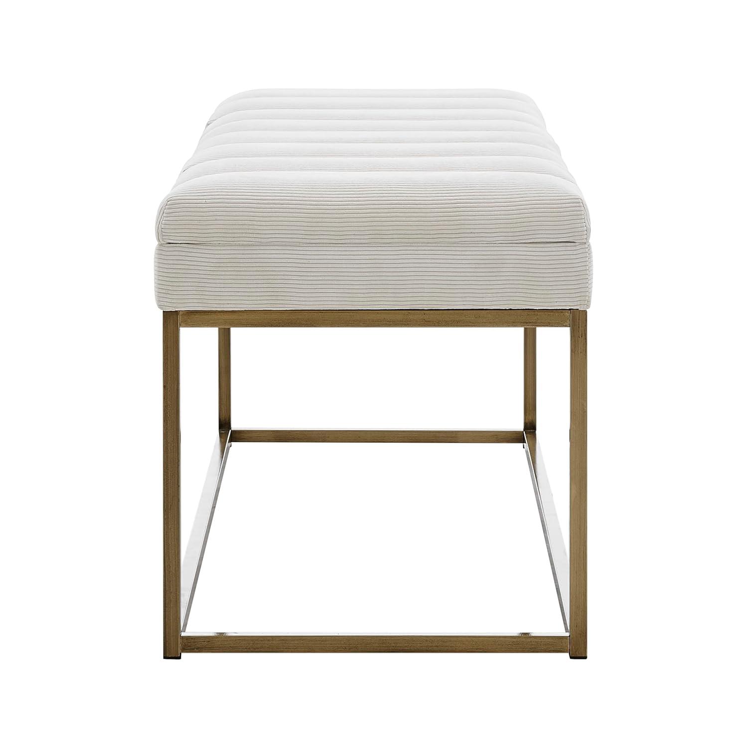 Everly Quinn Georgenia Polyester Upholstered Bench
