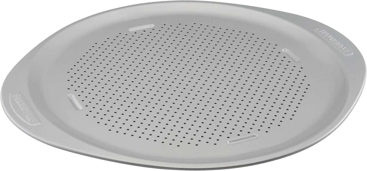 Farberware Light Gray Nonstick 15.5" Carbon Steel Pizza Pan