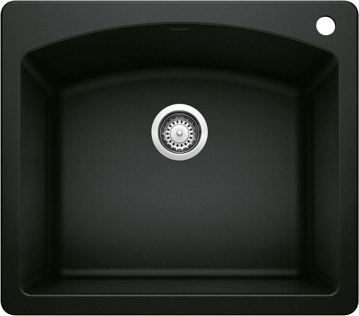 Diamond SILGRANIT 33" L x 22" W Double Bowl Drop-In/Undermount Kitchen Sink