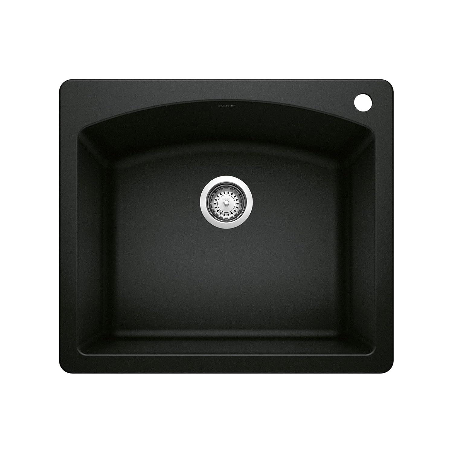 Diamond SILGRANIT 33" L x 22" W Double Bowl Drop-In/Undermount Kitchen Sink