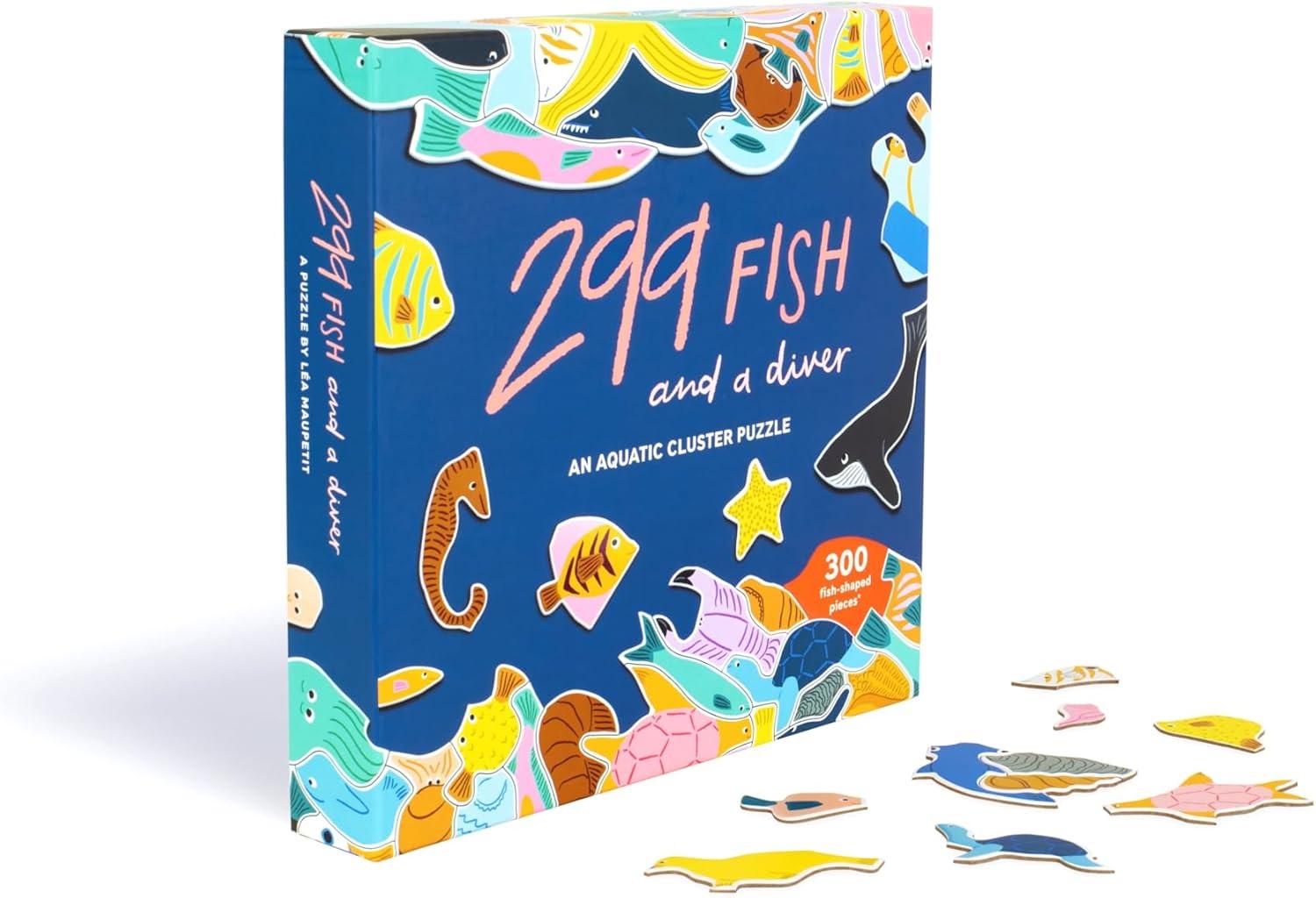 299 Fish (and a Diver) 300 Piece Puzzle: An Aquatic Cluster Puzzle (Other)