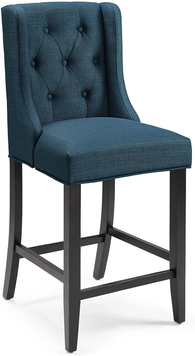 Modway Baronet Tufted Button Upholstered Fabric/Faux Leather Stool