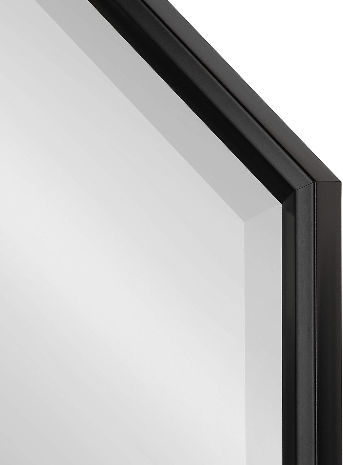 22" x 26" Calder Hexagon Wall Mirror Black - Kate & Laurel All Things Decor: Modern Style, No Assembly, Wall Mounted