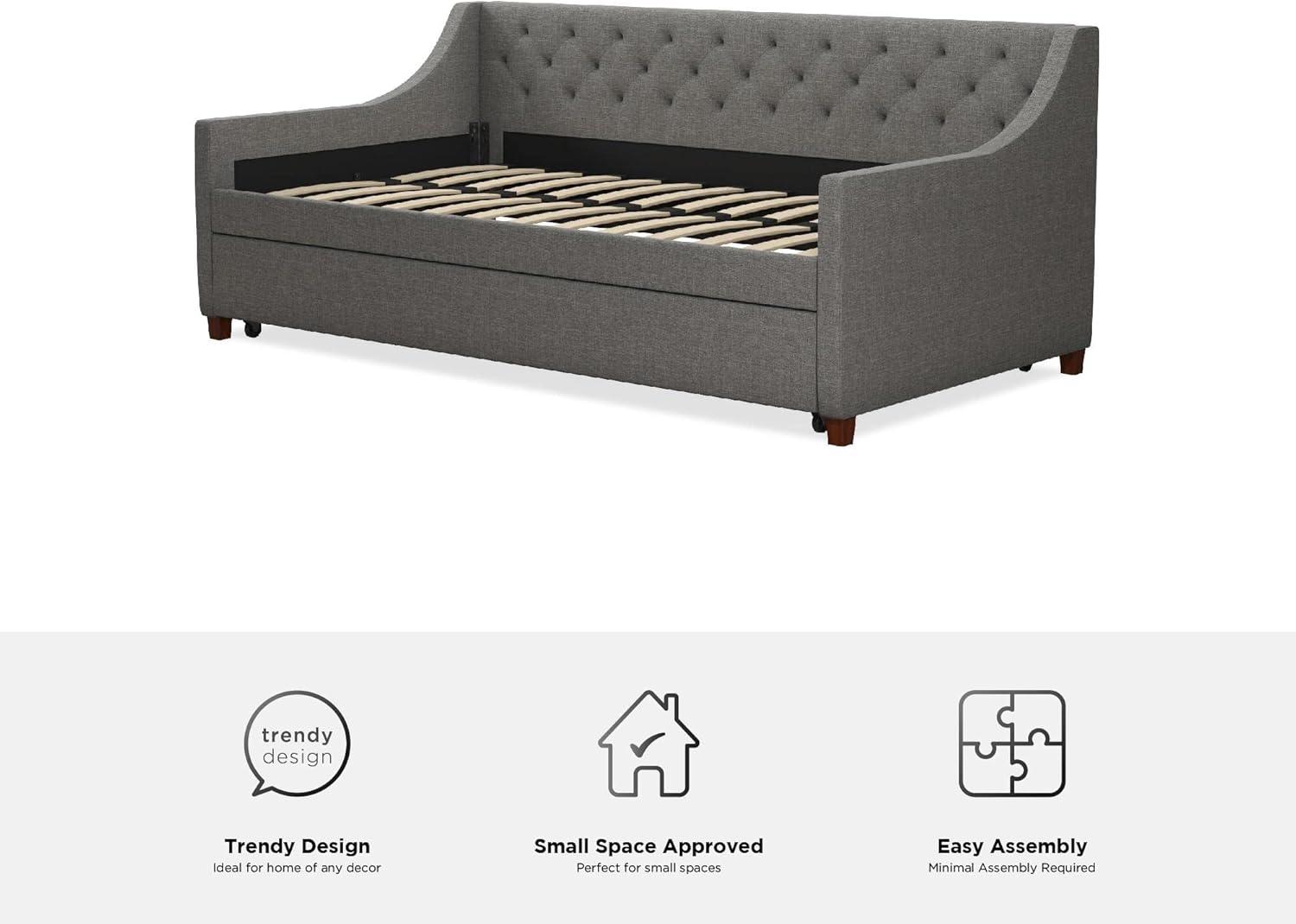 Her Majesty Upholstered Daybed with Trundle