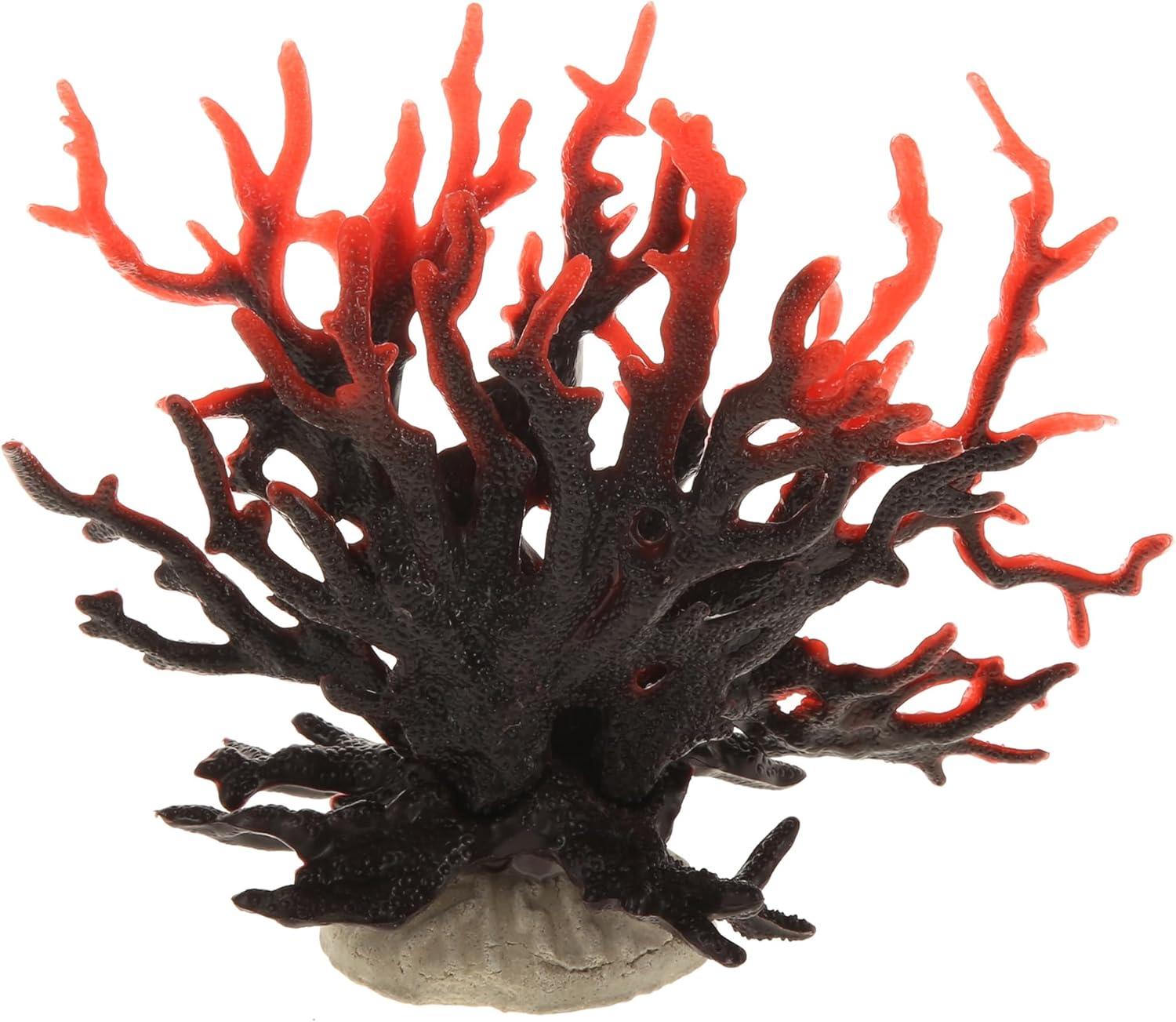 Unique Bargains Colorful Coral Reef Decor Mini Faux Coral Decor for Aquarium Decorations 6.5"x5.83" 1 Pcs White