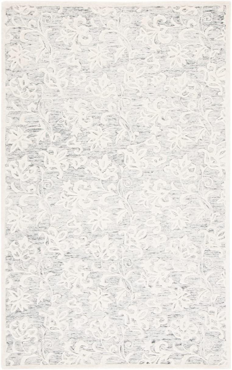 Metro MET853 Hand Tufted Indoor Area Rug - Grey/Ivory - 8'x10' - Safavieh