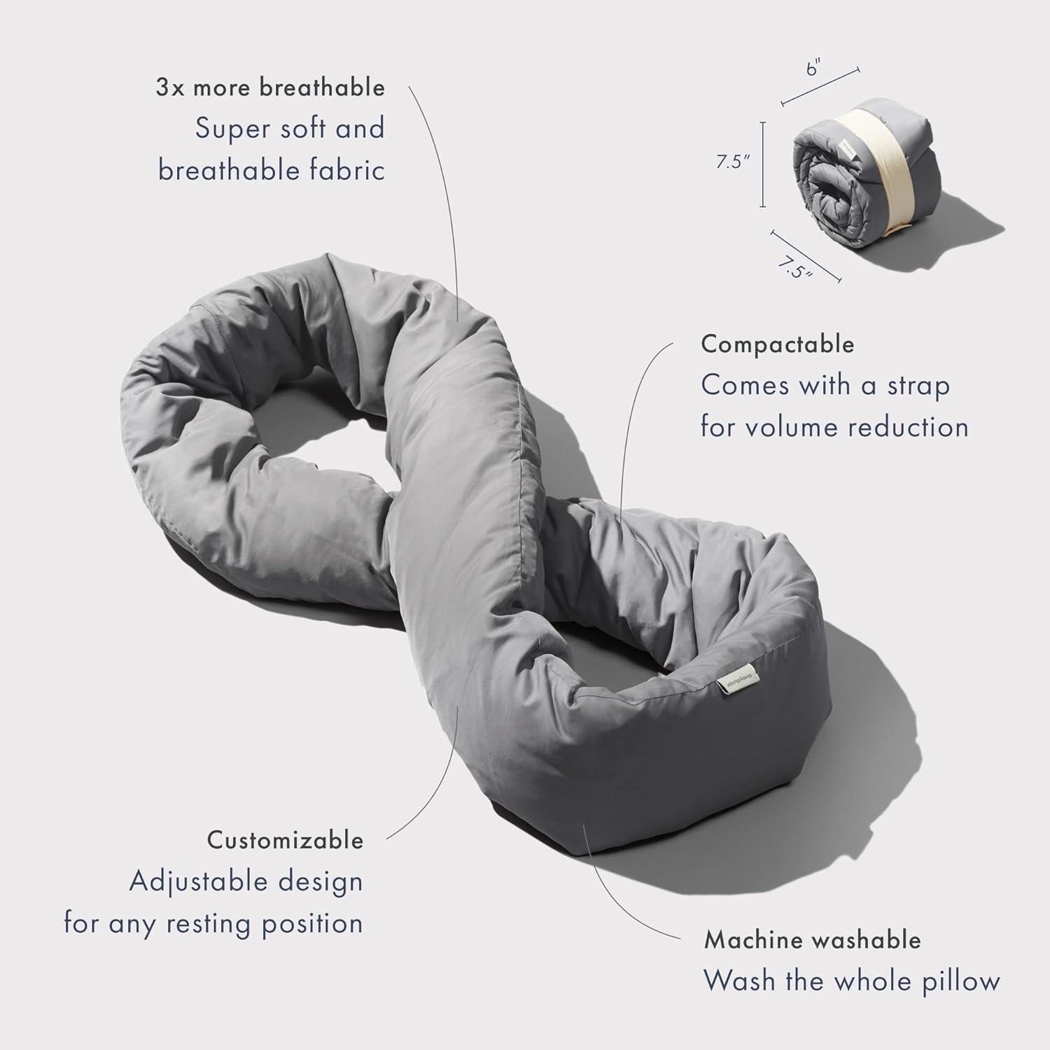 Infinity Travel - Infinity Pillow - Grey