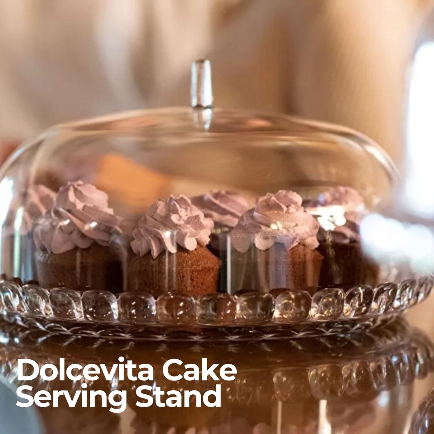 Guzzini Dolcevita Cake Serving Stand - Turquoise, Turquoise