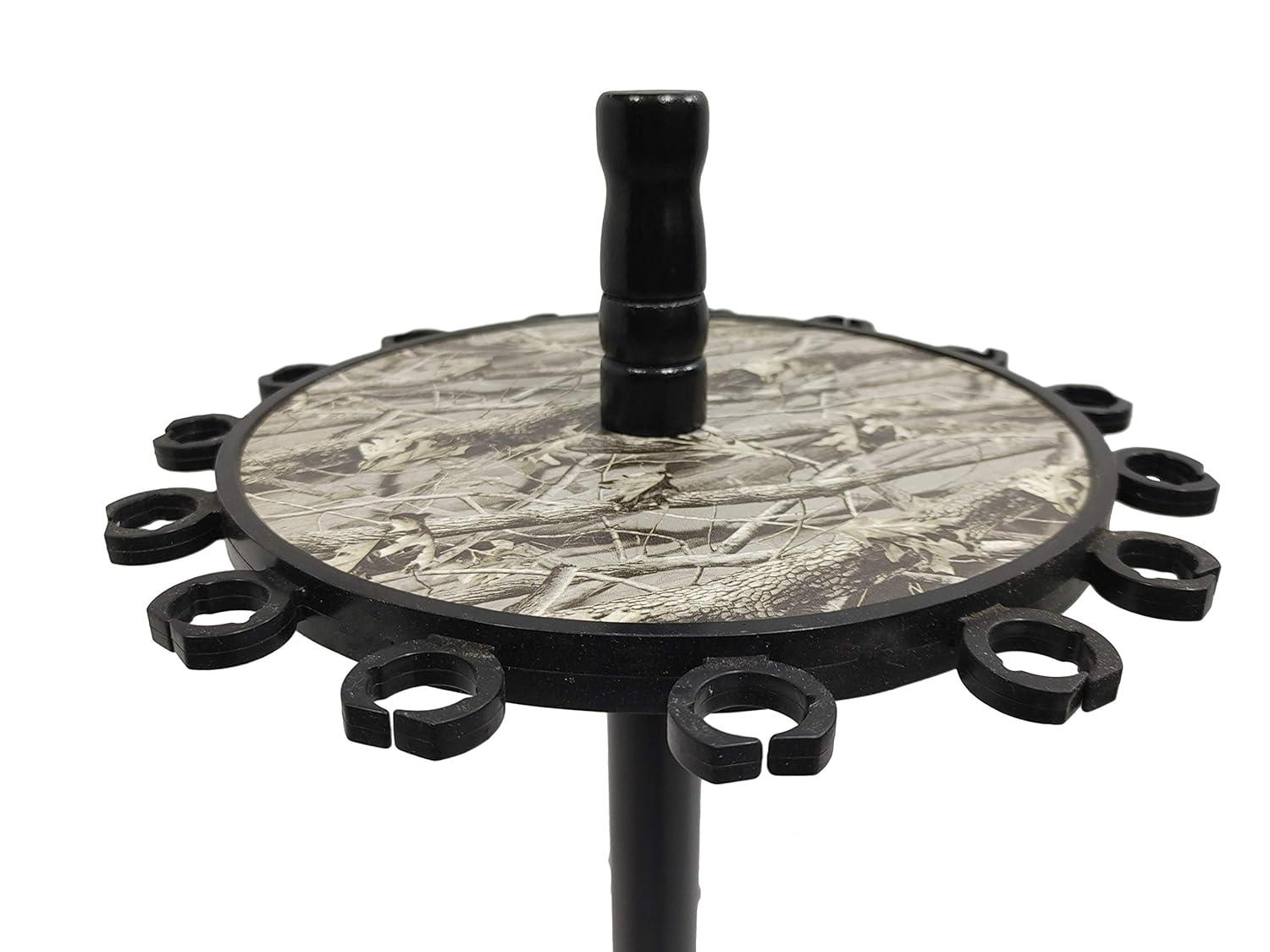 Old Cedar Outfitters Round Floor Rack for Fishing Rods and Reels, Holds up to 15 Rod and Reel Combos