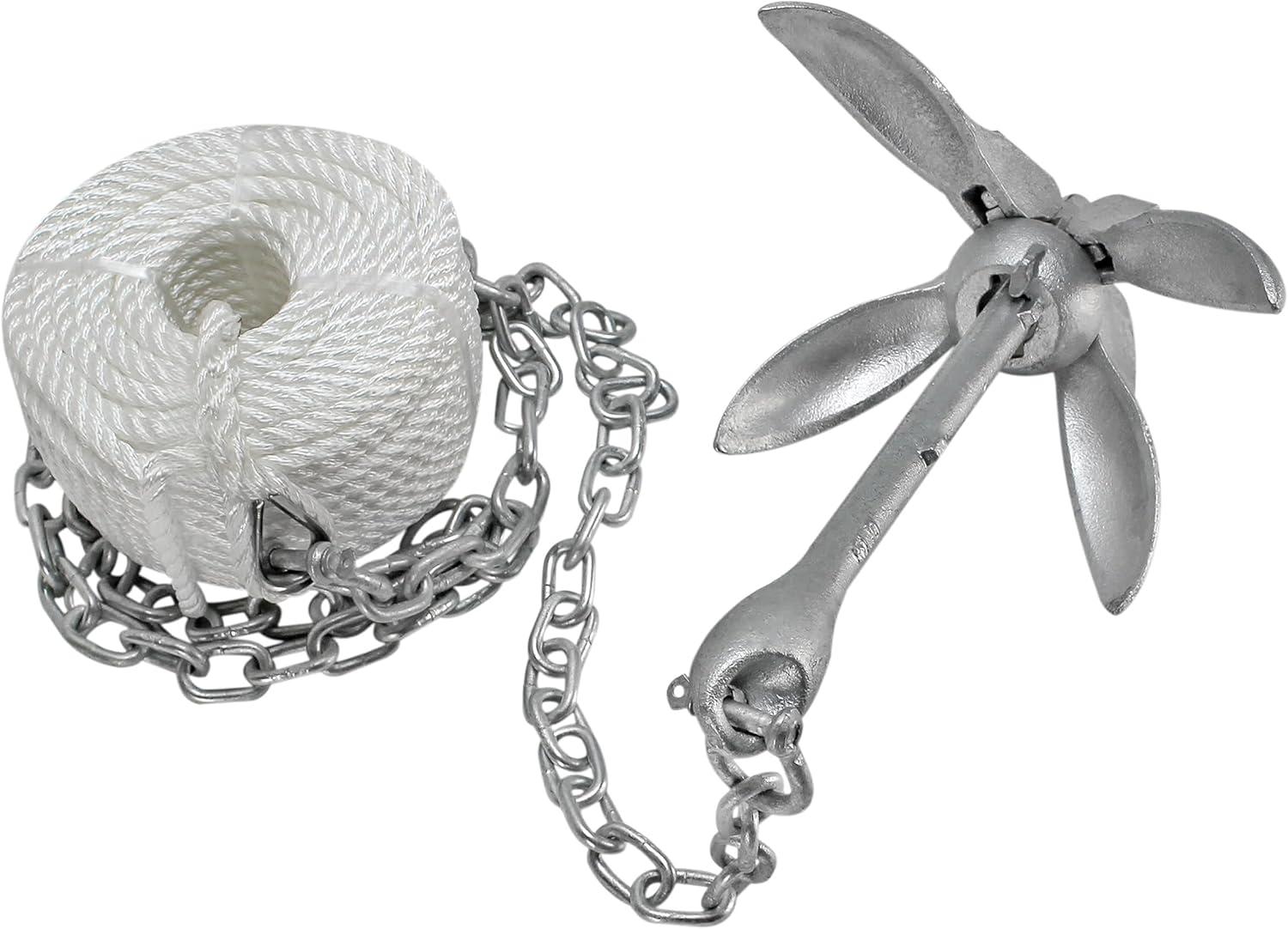 Extreme Max 3006.6705 BoatTector Kit Completo de Anclaje de Grapa para Barcos Pequeños, Botes Tipo Jon, Botes Planos, Botes Inflables, Etc. - 5,5 Libras.