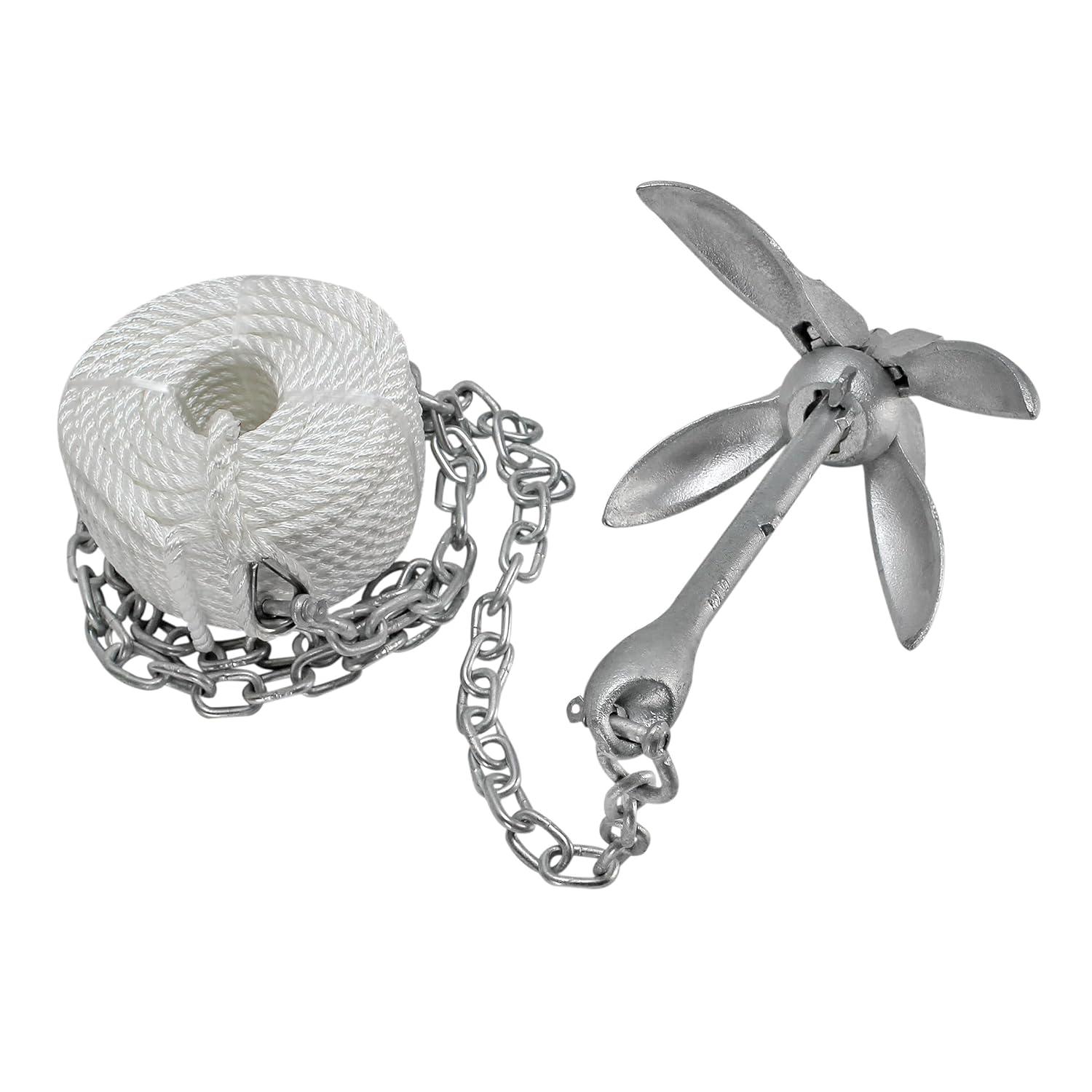 Extreme Max 3006.6705 BoatTector Kit Completo de Anclaje de Grapa para Barcos Pequeños, Botes Tipo Jon, Botes Planos, Botes Inflables, Etc. - 5,5 Libras.