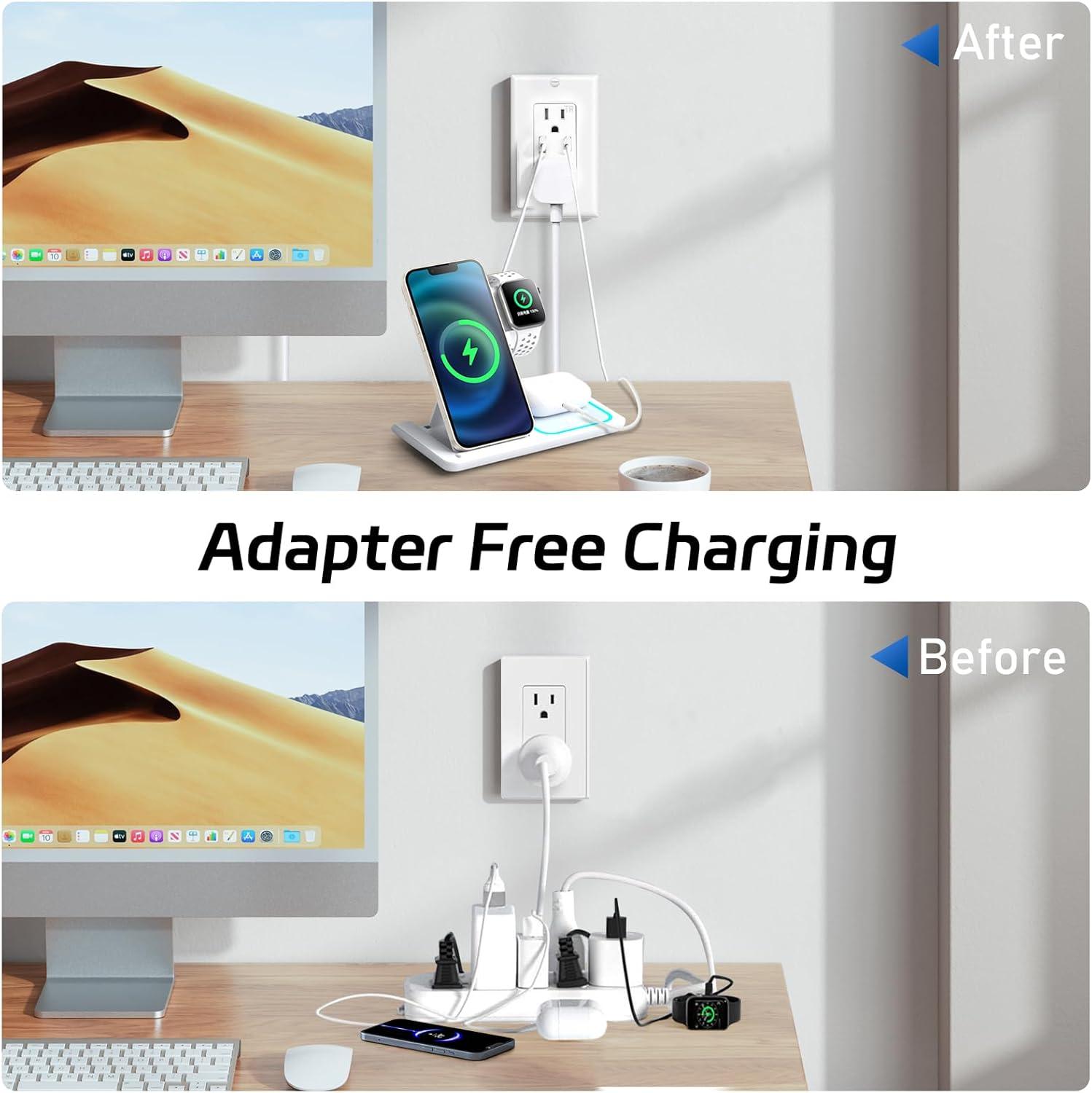 USB Outlet Receptacle, Tamper-Resistant Outlet with USB C & USB A Wall Charger Outlet, 5.0A Electrical USB Outlet, UL & CUL Listed, Wall Plate Included, White