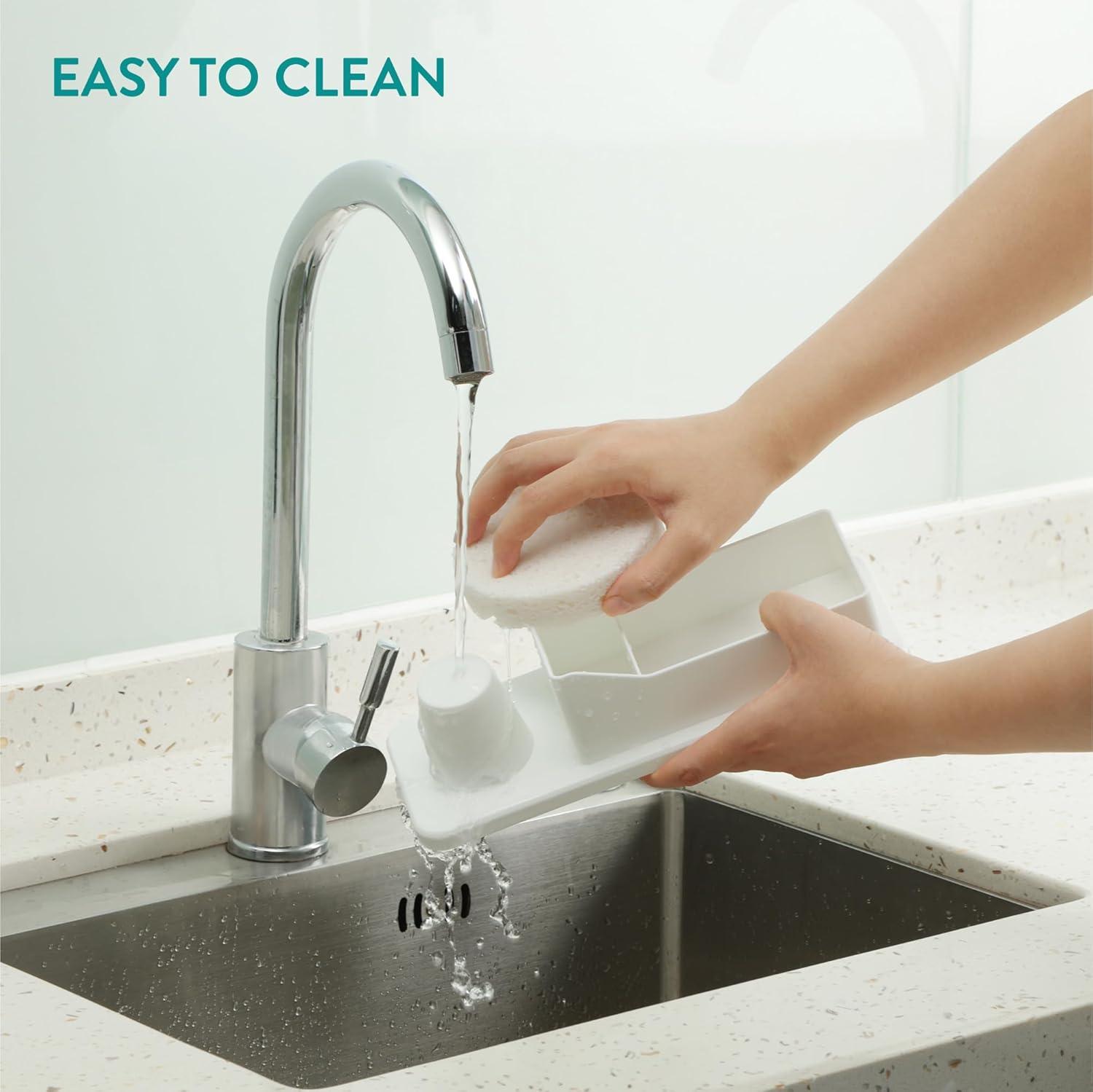 Navaris Small Coffee Station Organizer - Tea and Coffee Condiment Supplies Holder with Stacking Cup Storage - For Kitchen or Office Break Room - Black