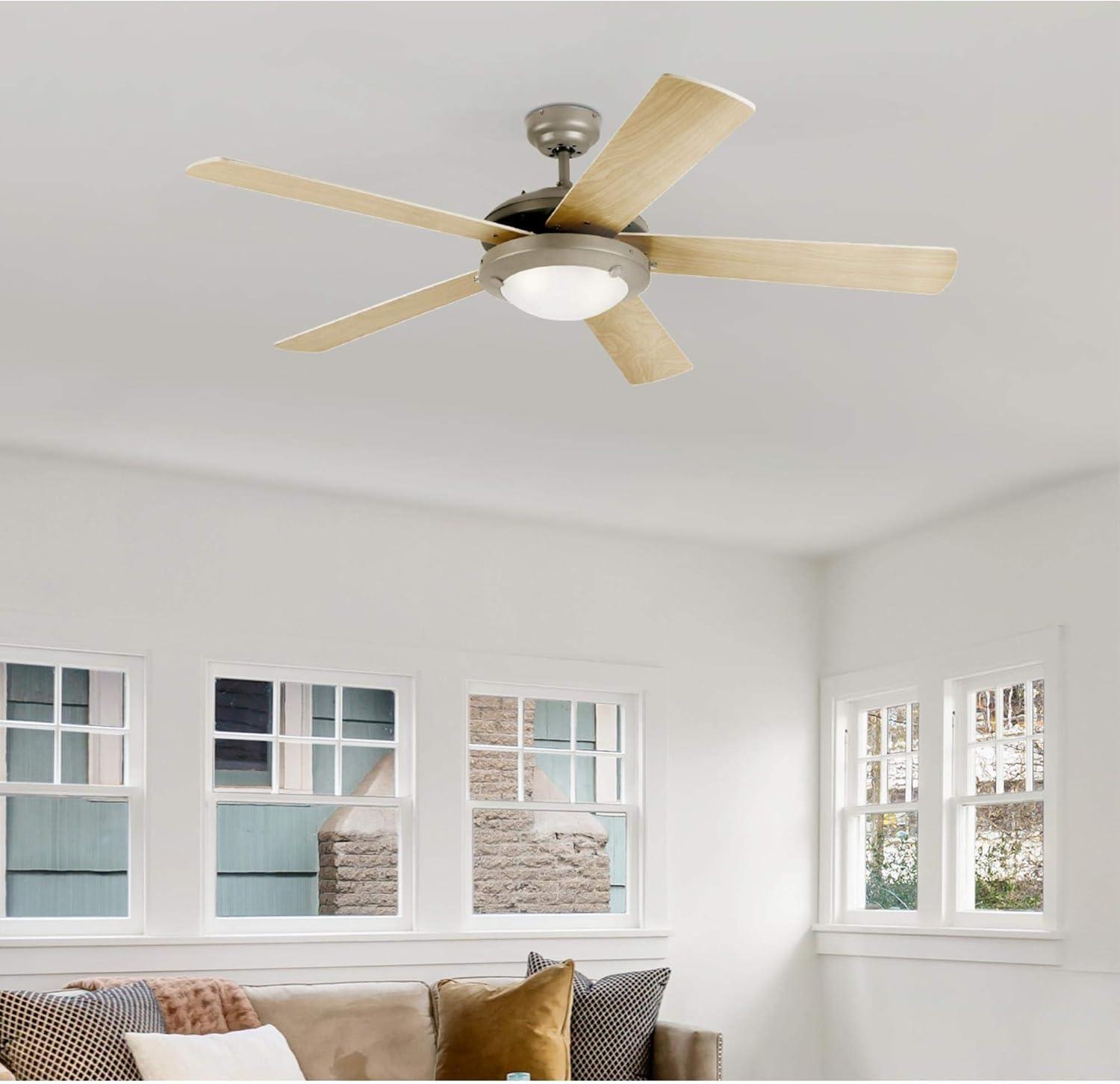 Westinghouse 7233600 Comet 52" 5 Blade Led Indoor Ceiling Fan - Grey