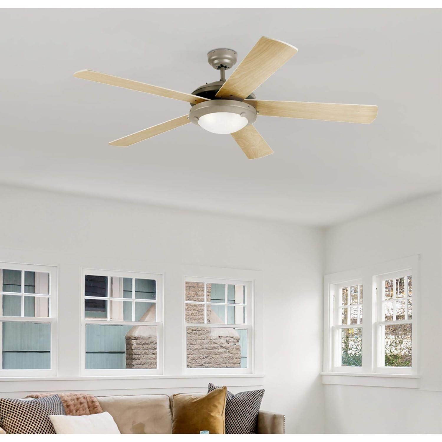 Westinghouse 7233600 Comet 52" 5 Blade Led Indoor Ceiling Fan - Grey