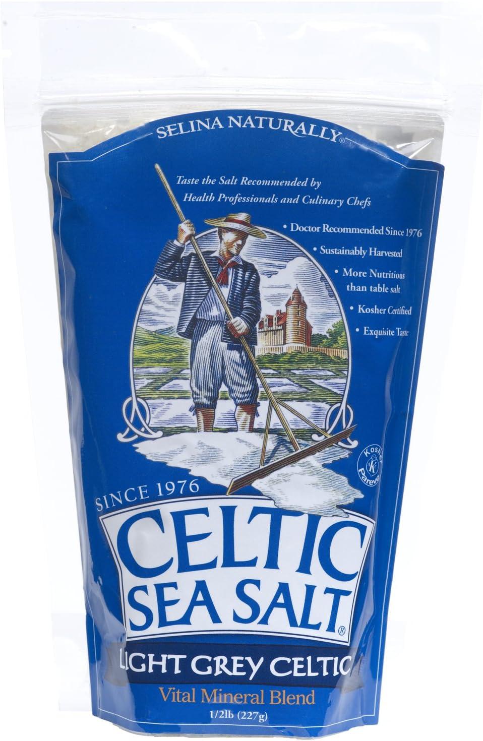 Celtic Sea Salt Light Grey, 8 Oz