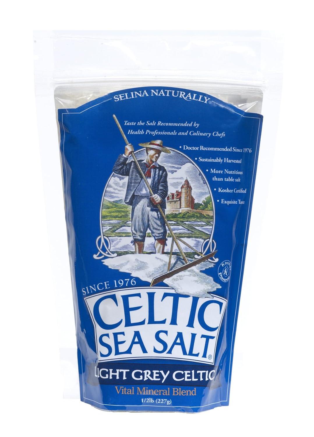 Celtic Sea Salt Light Grey Kosher 8 OZ