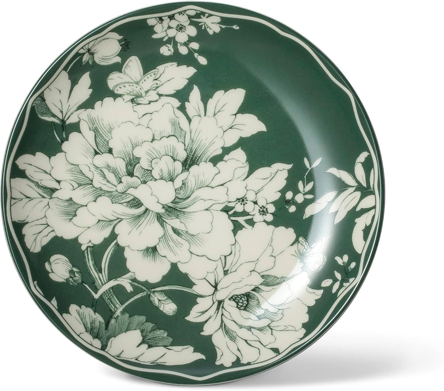 222 Fifth 222 Fifth Brittany 12-Piece Porcelain Dinnerware Set - Service For 4, Plate & Bowl Set