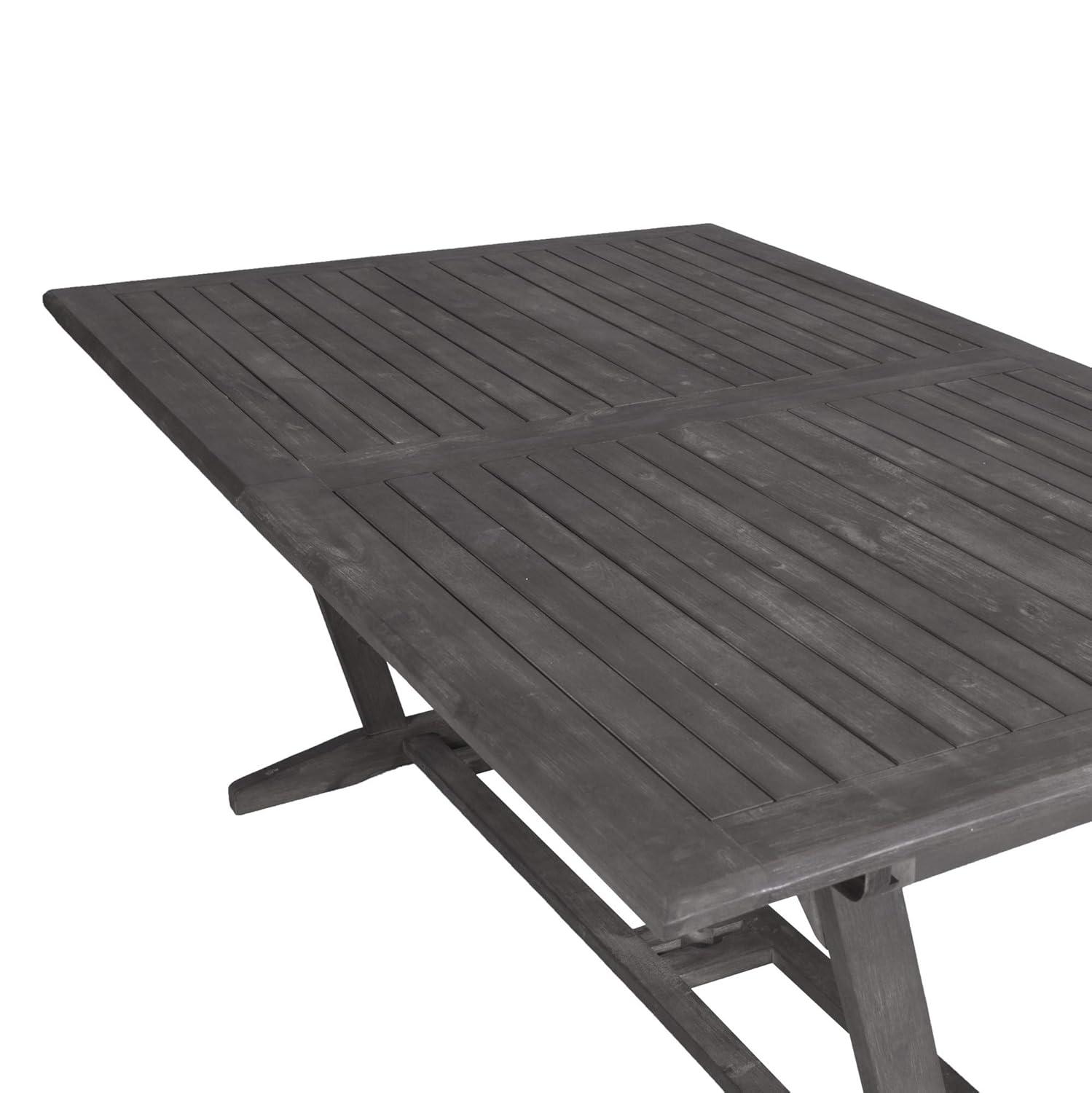 Renaissance-Inspired Outdoor Patio Wood Side Table - Timeless Elegance for Your Garden
