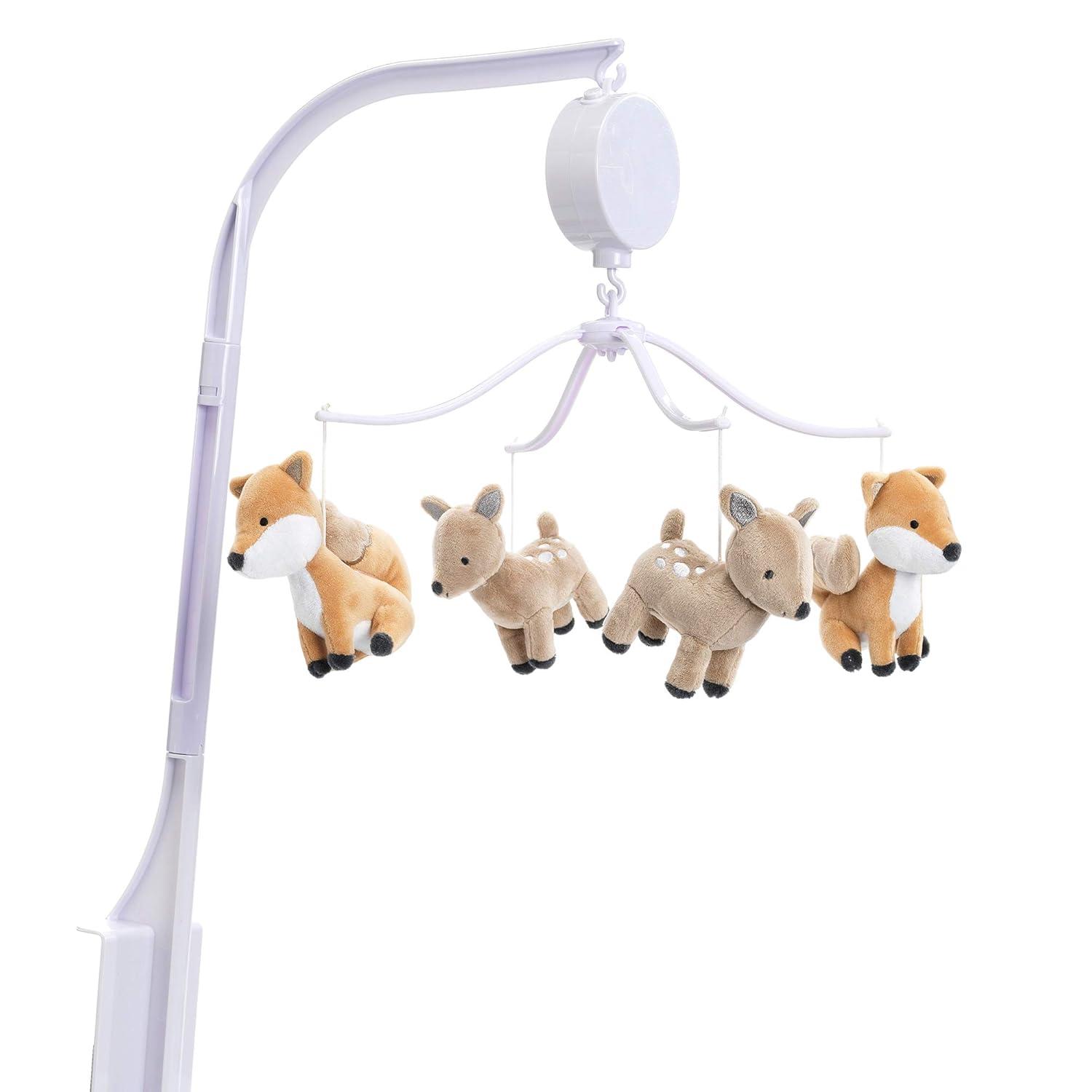 Bedtime Originals Deer Park Musical Baby Crib Mobile Soother Toy - Woodland