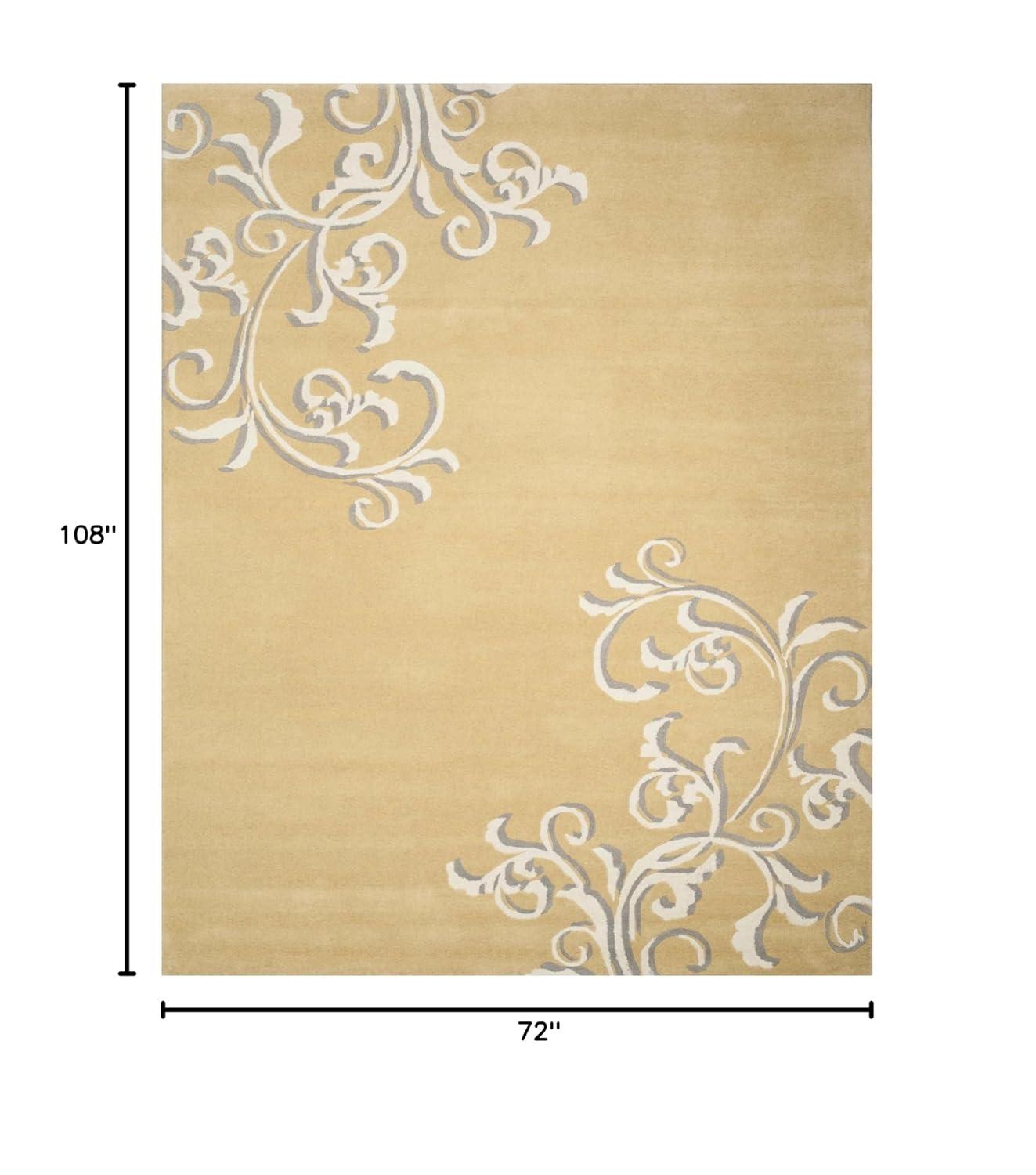 Savonnerie SAV623 Hand Tufted Area Rug - Sand - 6'x9' - Safavieh.