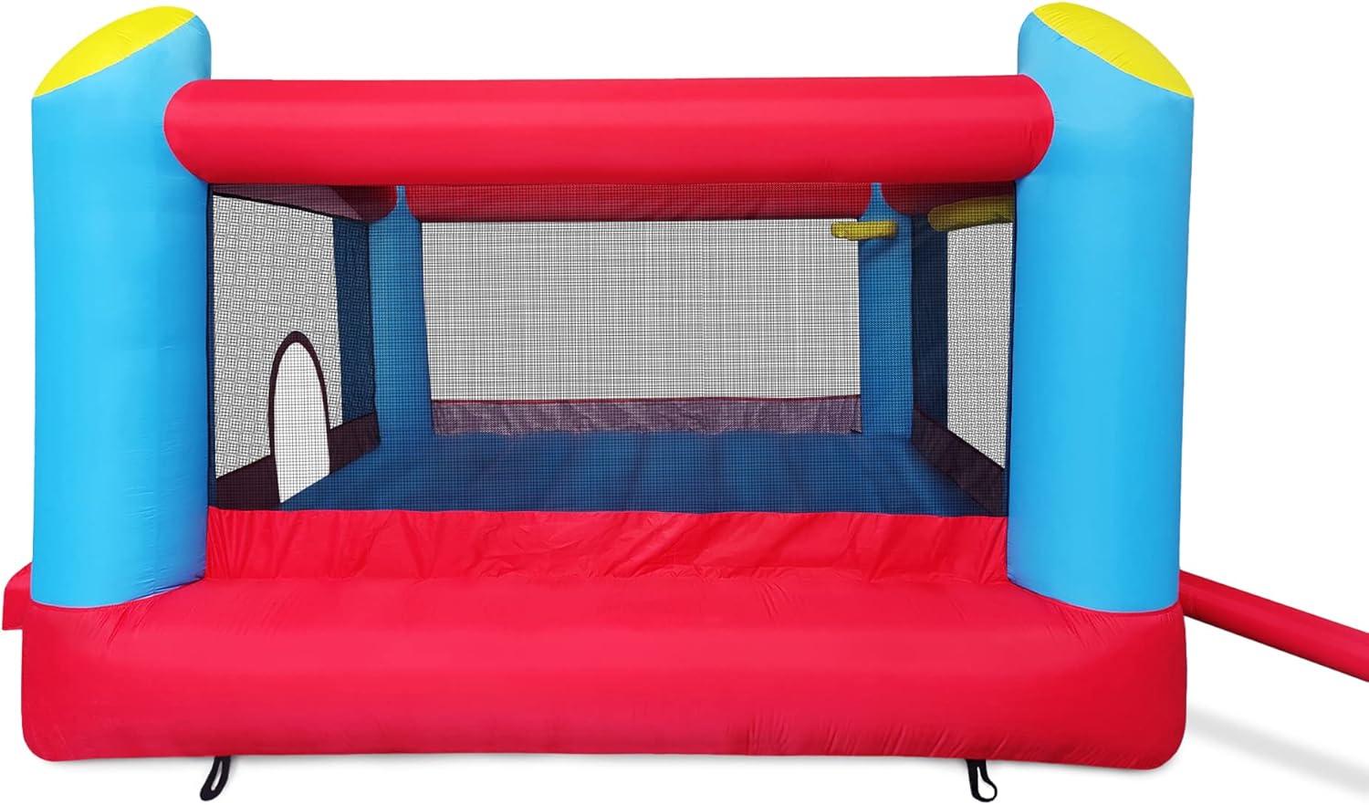 Enormous Giant Bounce House for Kids, Indoor Outdoor Inflatable Huge Bouncy Castle with Double Basketball Hoops, Includes Air Blower with GFCI