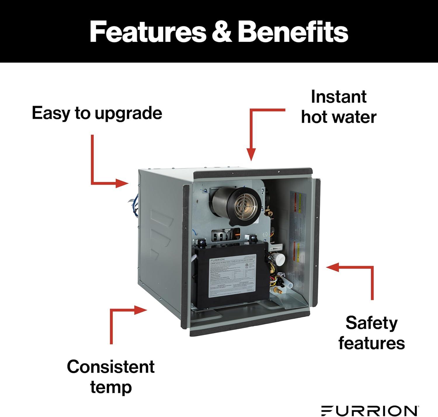 Furrion 2021132340 Anti Freeze Tankless Water Heater