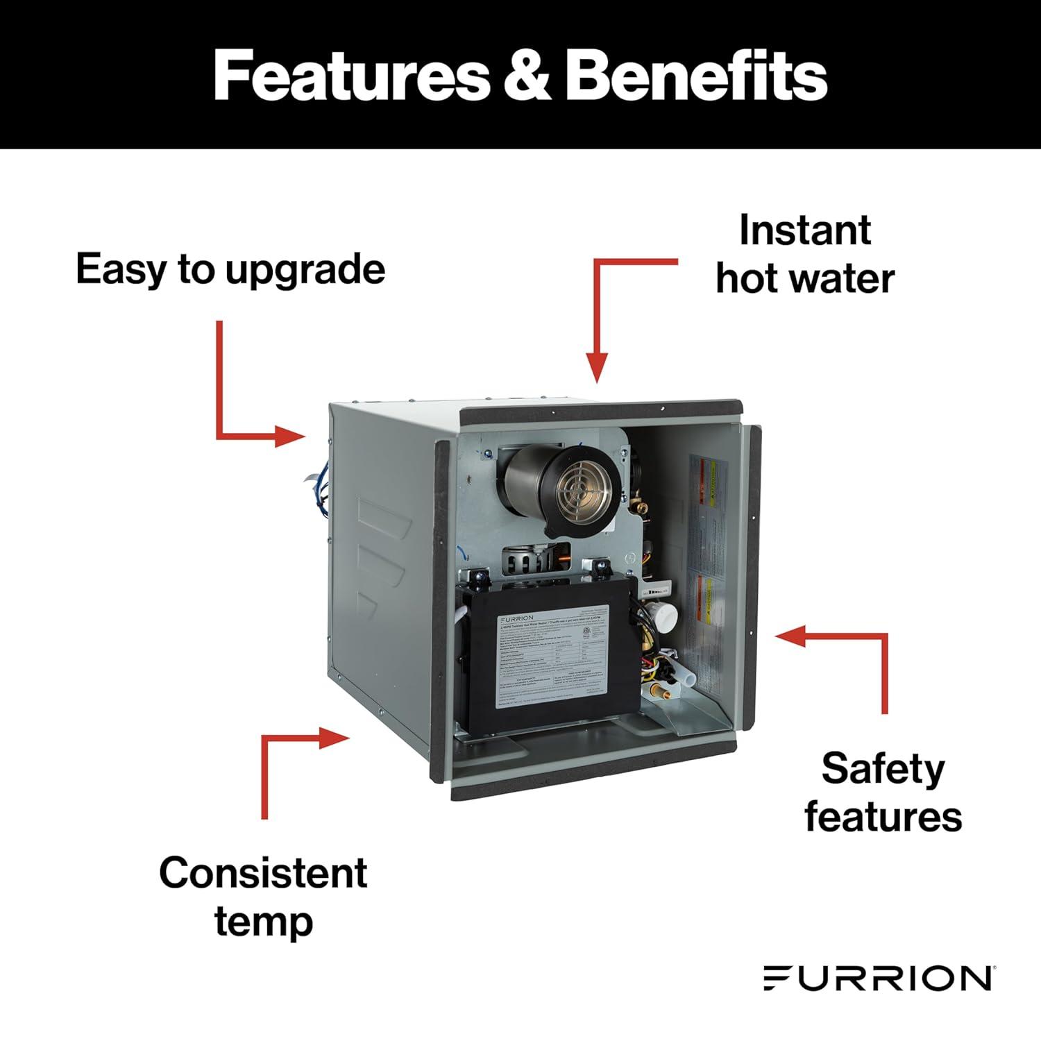 Furrion 2021132340 Anti Freeze Tankless Water Heater