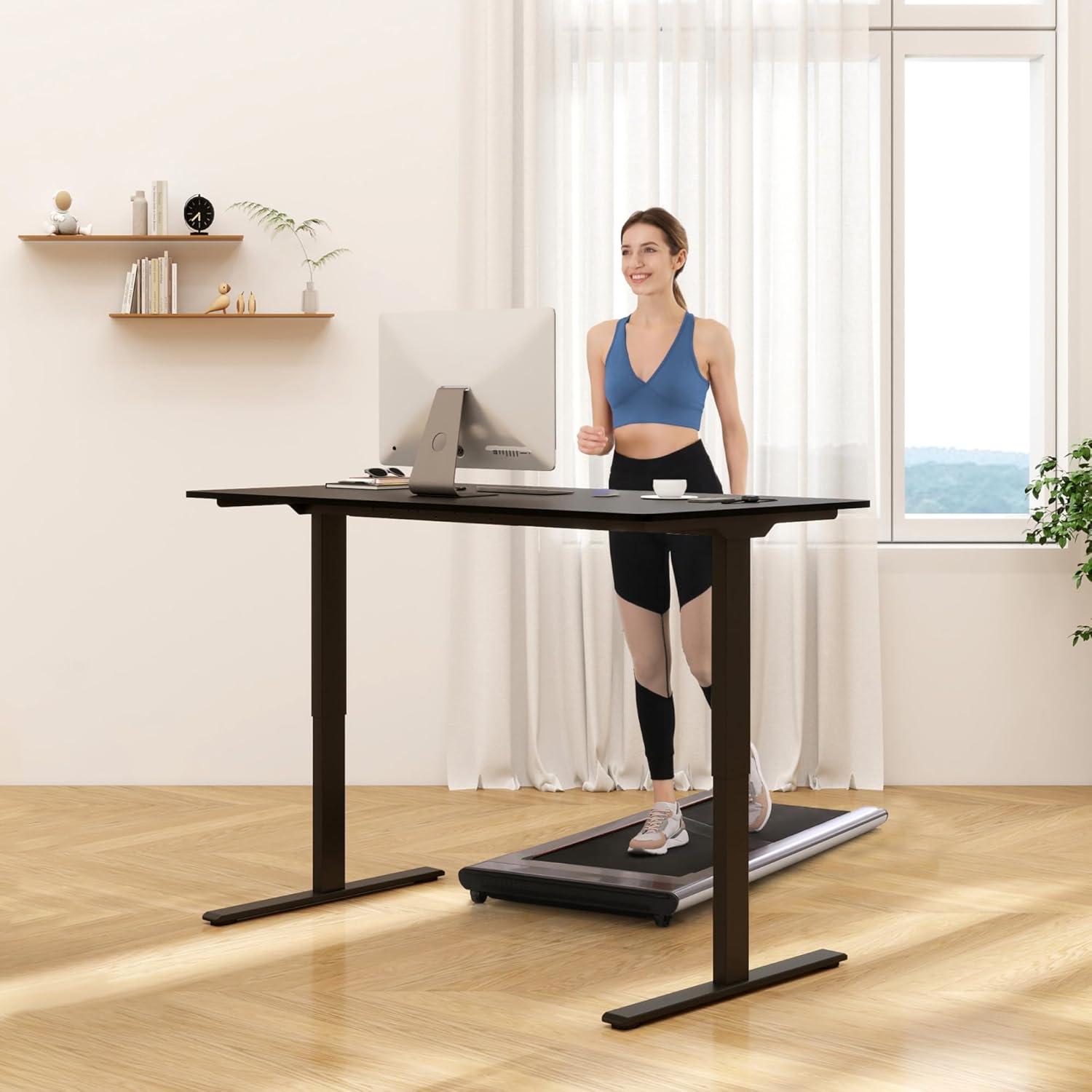 FLEXISPOT Standing Desk Adjustable Height with Whole Piece Desk Board 43 x 24
