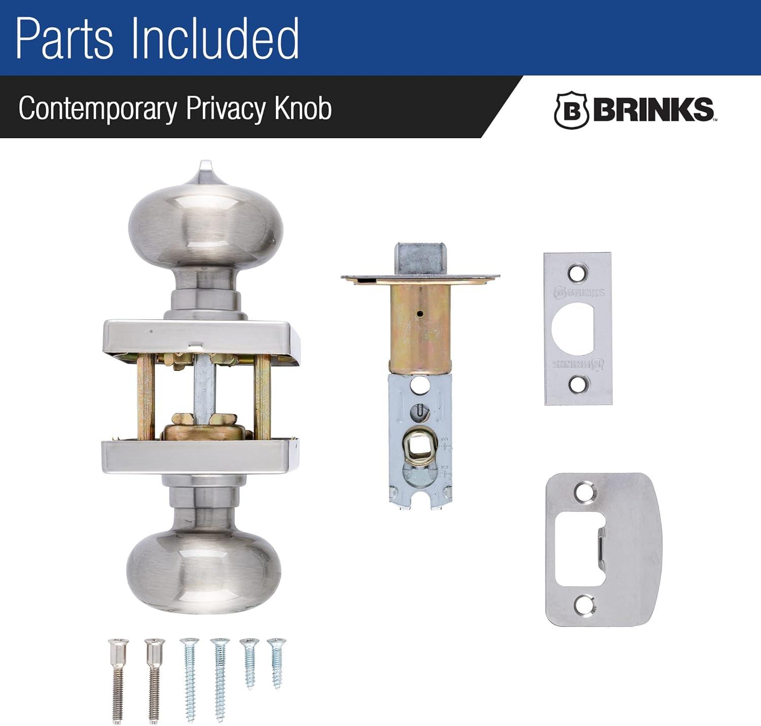 Brinks Mendocino Series Privacy Contemporary Ball Knob