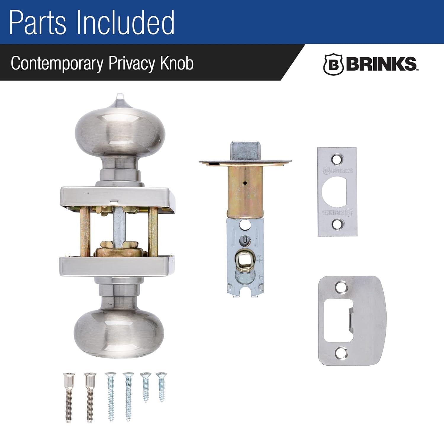 Brinks Mendocino Series Privacy Contemporary Ball Knob