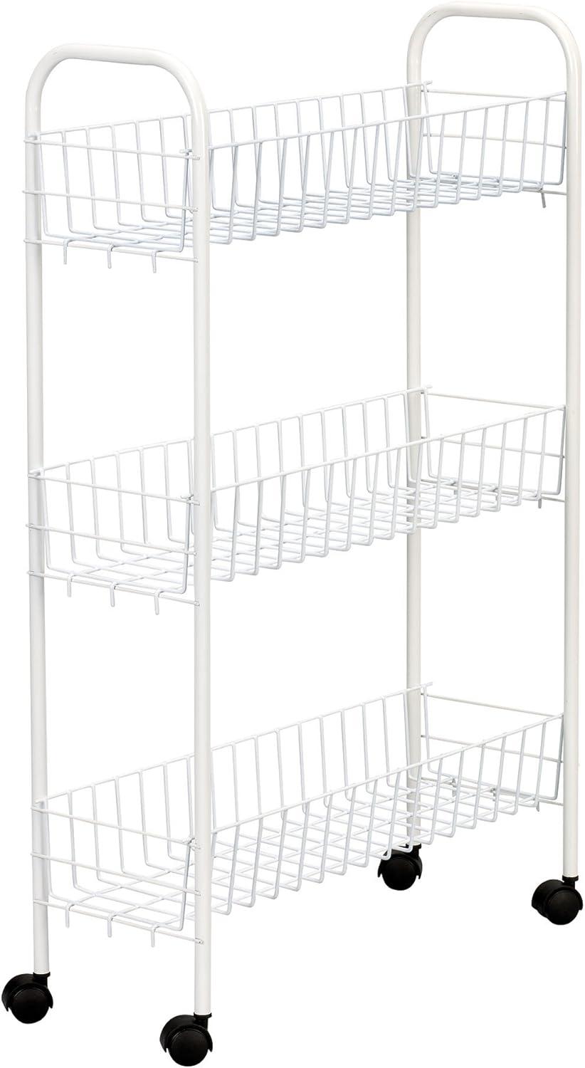 Household Essentials Slimline 3-Shelf Utility Cart