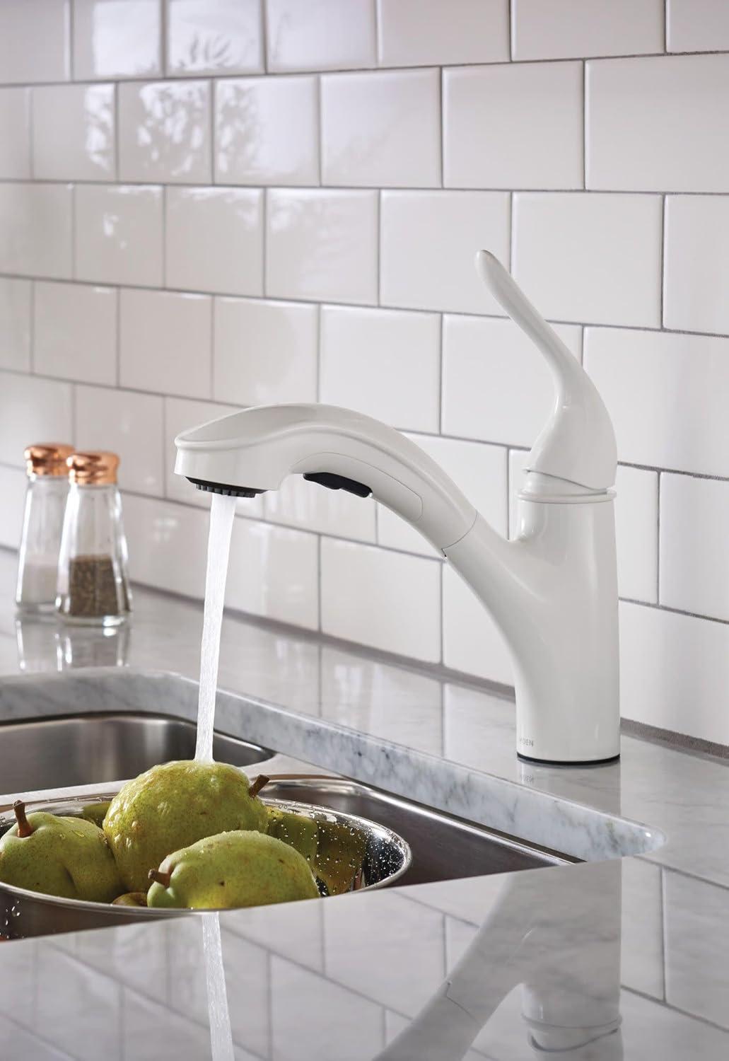 Moen Brecklyn Single-Handle Pull-Out Sprayer Kitchen Faucet with Power Clean Technology