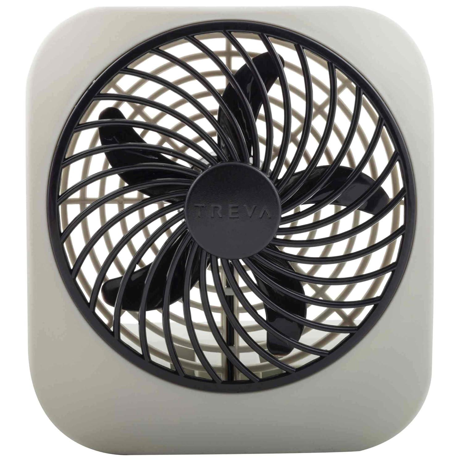 O2COOL Treva 5 Inch Battery Powered Portable Desk Fan - Gray