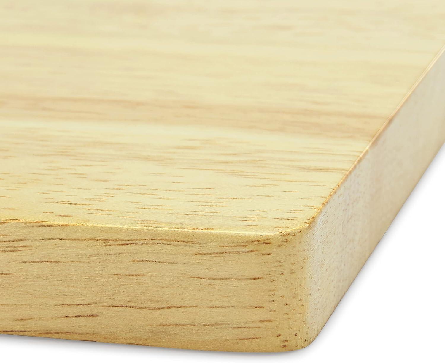 Makerflo Bamboo Wood Cutting Board 14 x 10 Inches - 1 Pc Ideal for Laser Engraving