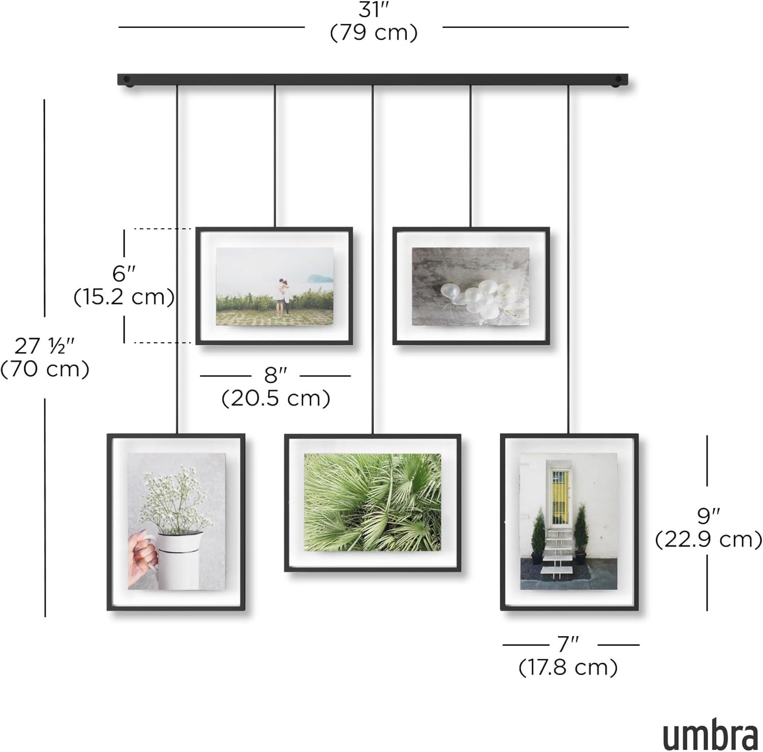 Umbra Exhibit 5-Photo Wall Hanging Picture Frames