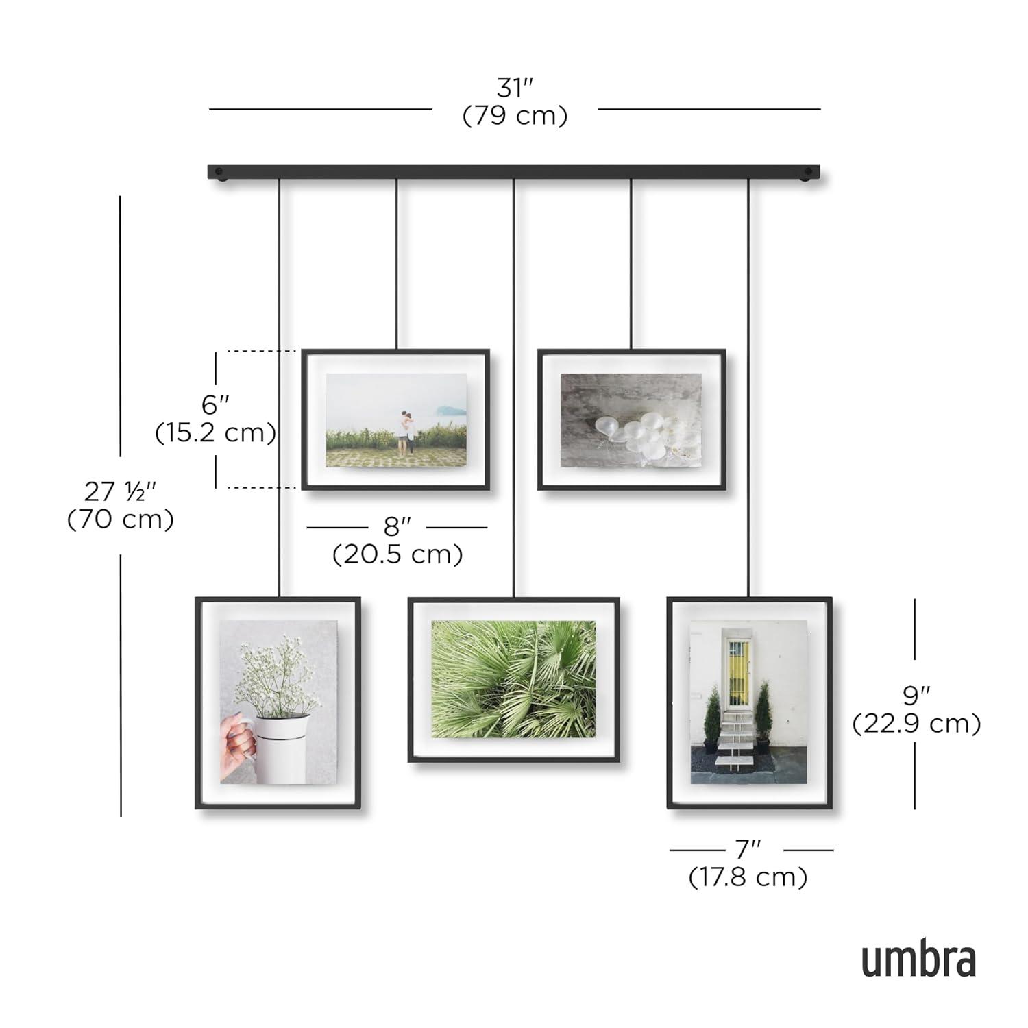 Umbra Exhibit 5-Photo Wall Hanging Picture Frames