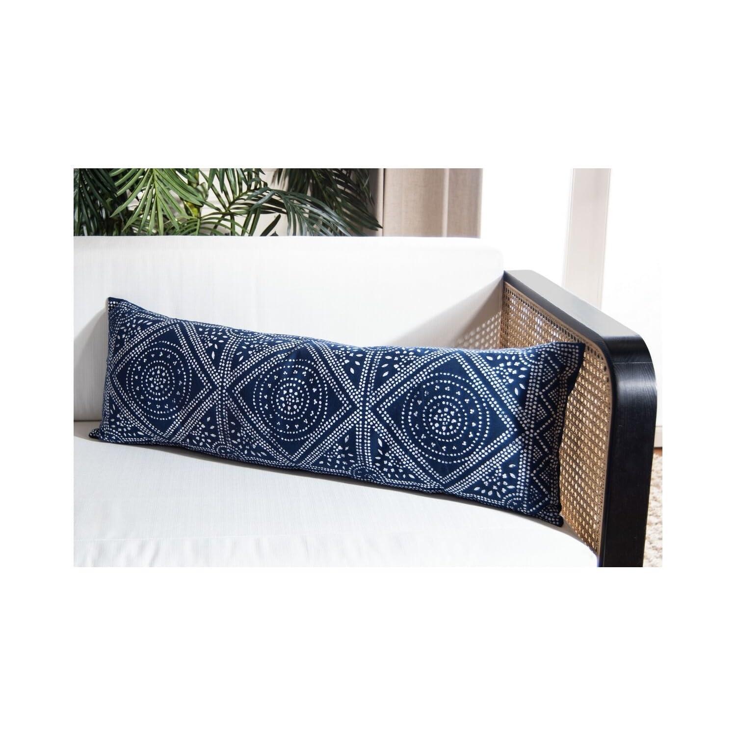 Valenti Pillow - Blue/White - 12"X36" - Safavieh