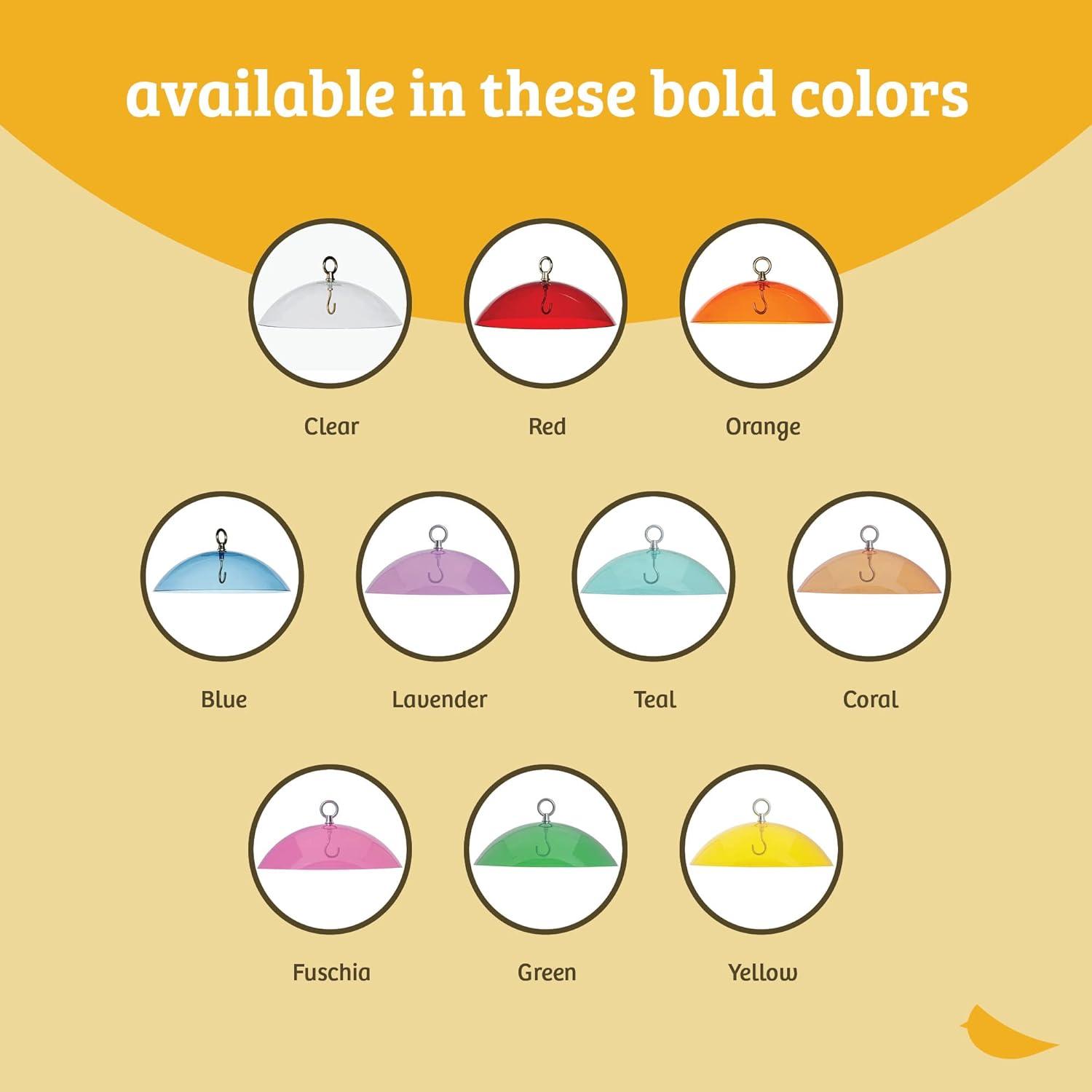 Birds Choice Birds Choice 10" Color Pop Collection Protective Dome Cover for Hanging Bird Feeders