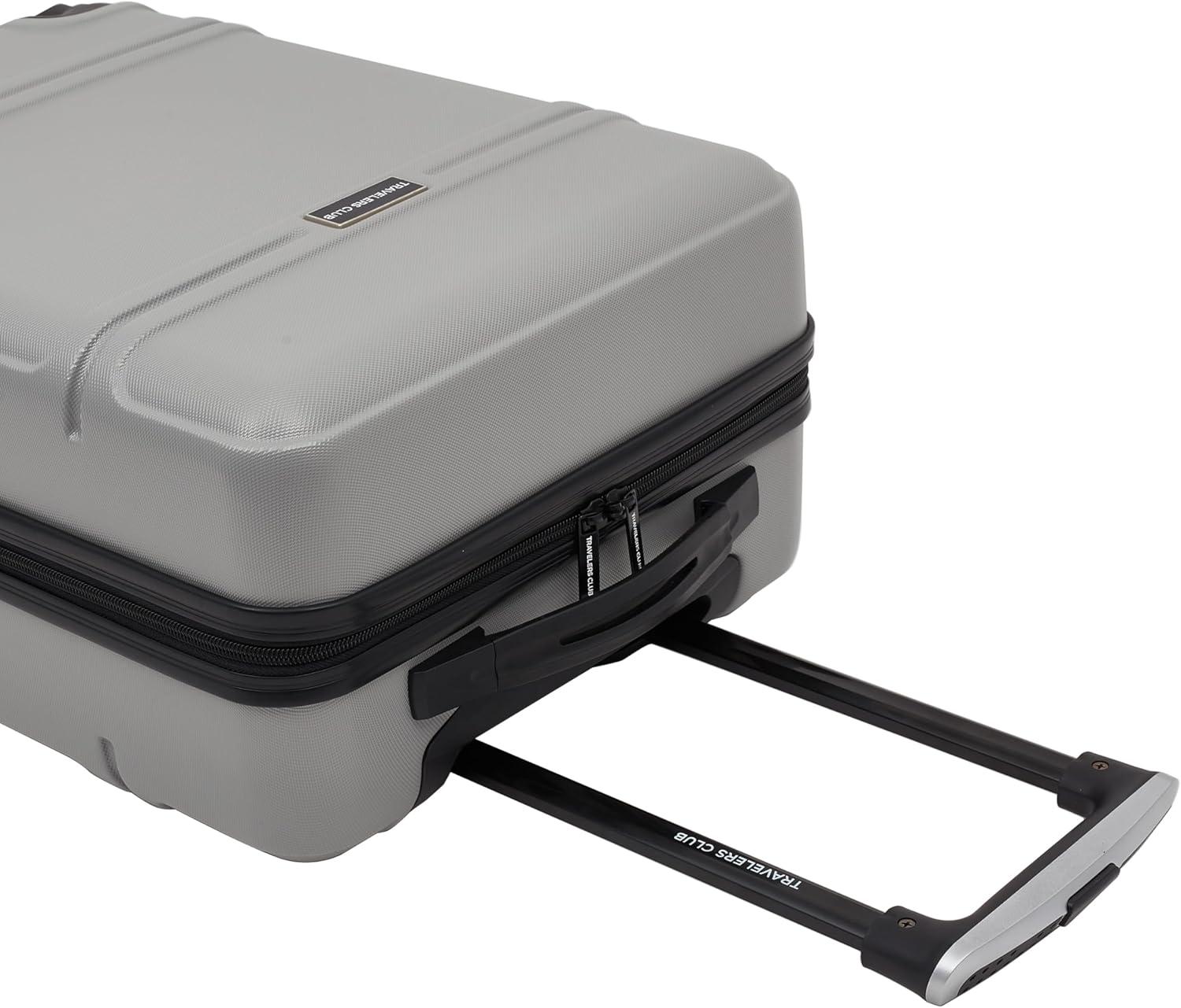 Travelers Club 20" Skyline Rolling Hard Case Carry-on Luggage - Gray