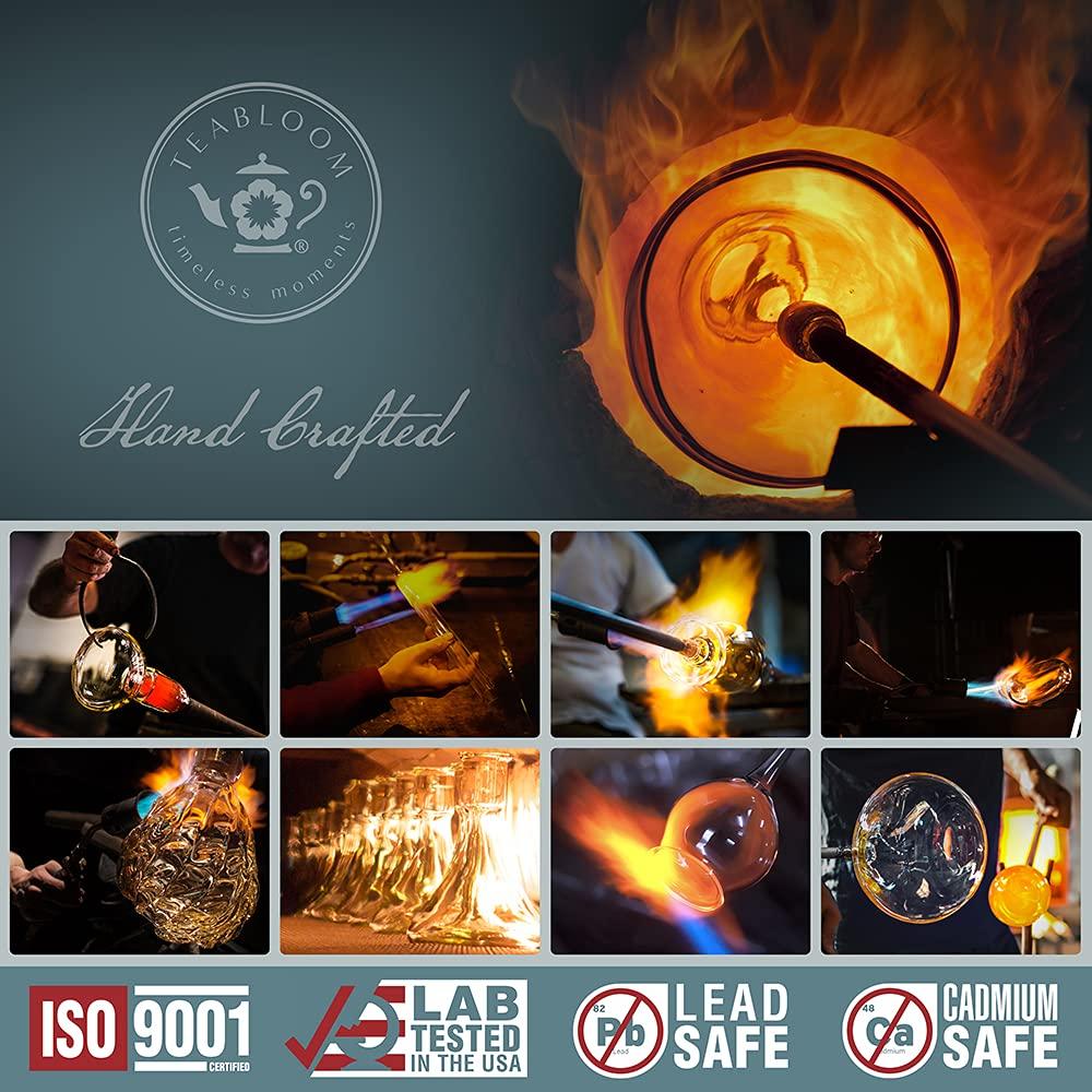 Milano Double-Walled Glass Teapot with Stainless Steel Filter Lid