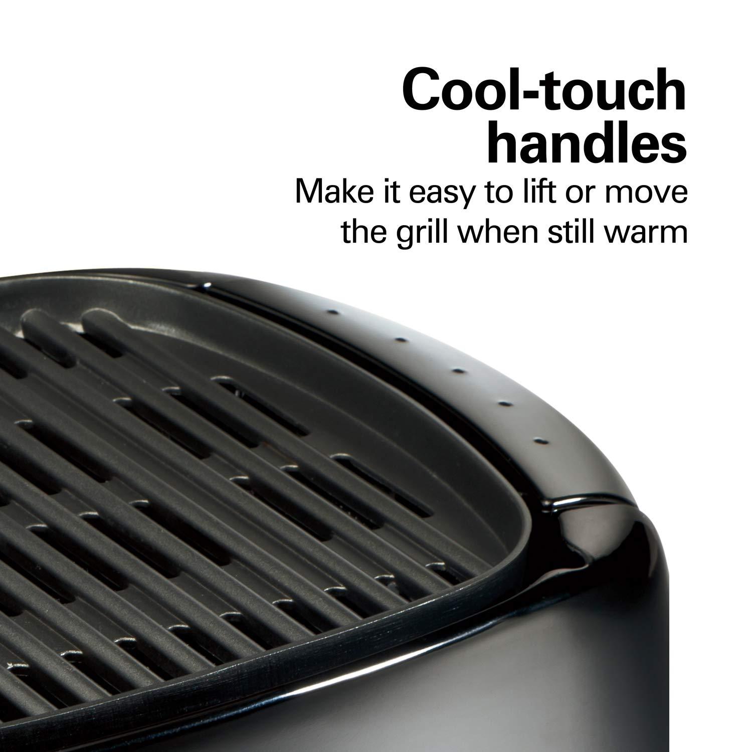 Hamilton Beach Hamilton Beach® 8 Serving Indoor & Outdoor Smokeless Grill Adjustable Temperature Control Black