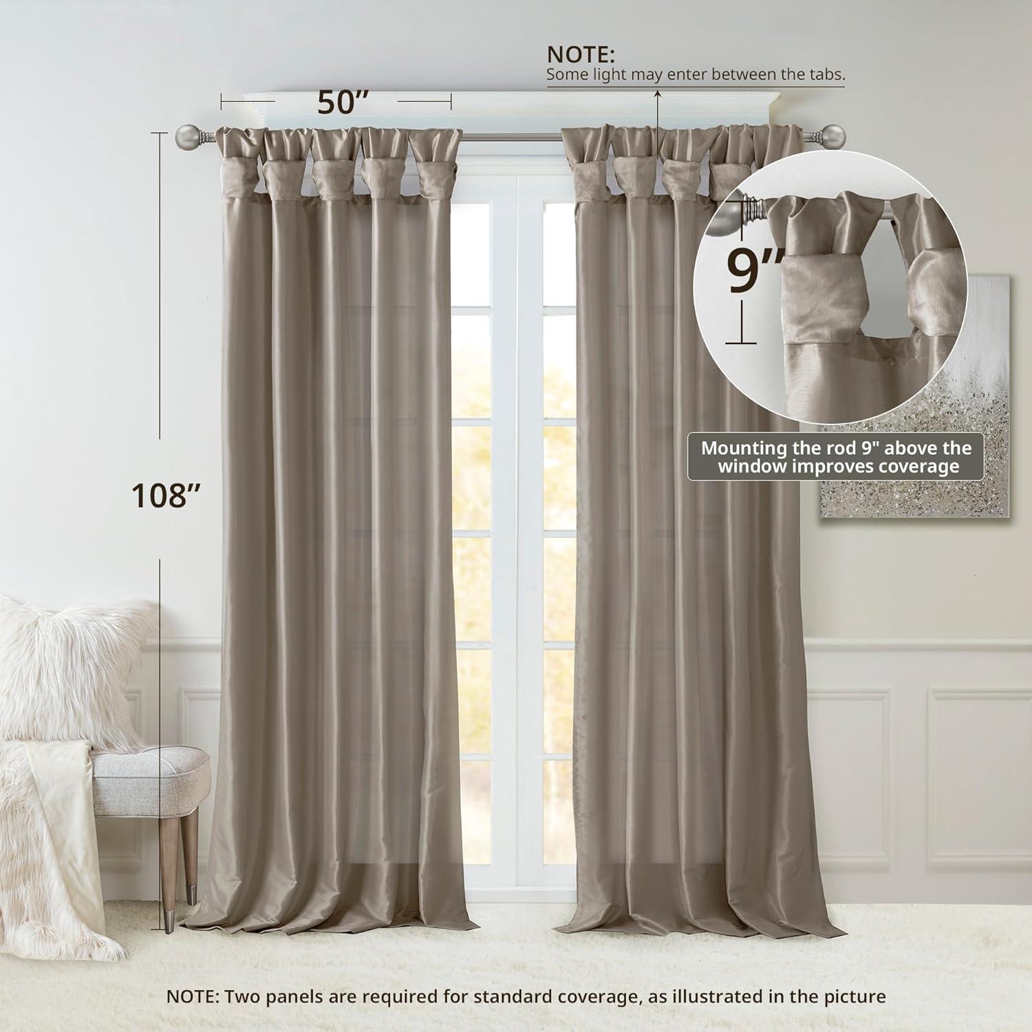 Madison Park Rivau Light-Filtering Single Curtain Panel