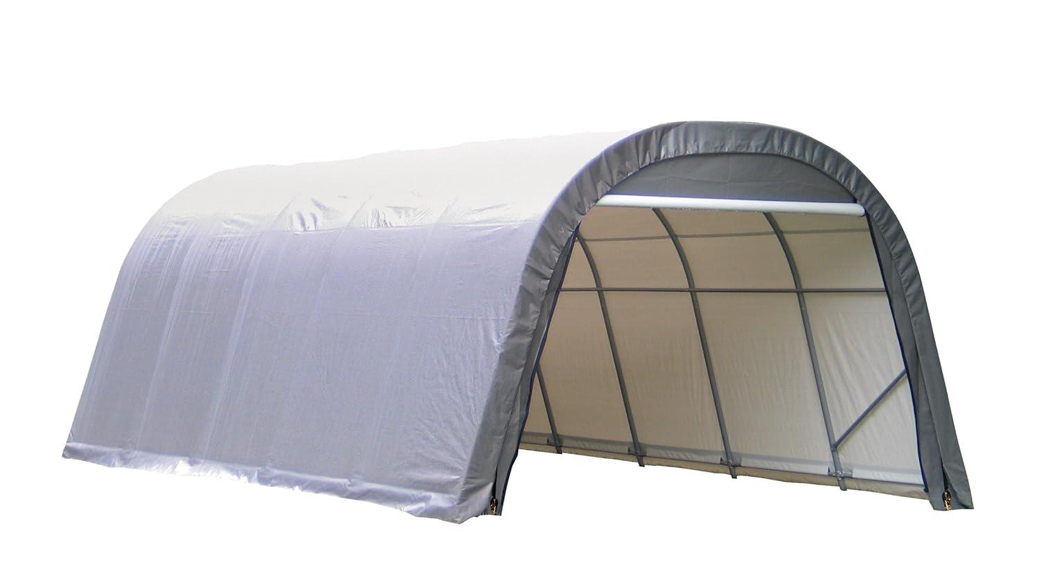 ShelterLogic Round Style Shelter, Green Cover