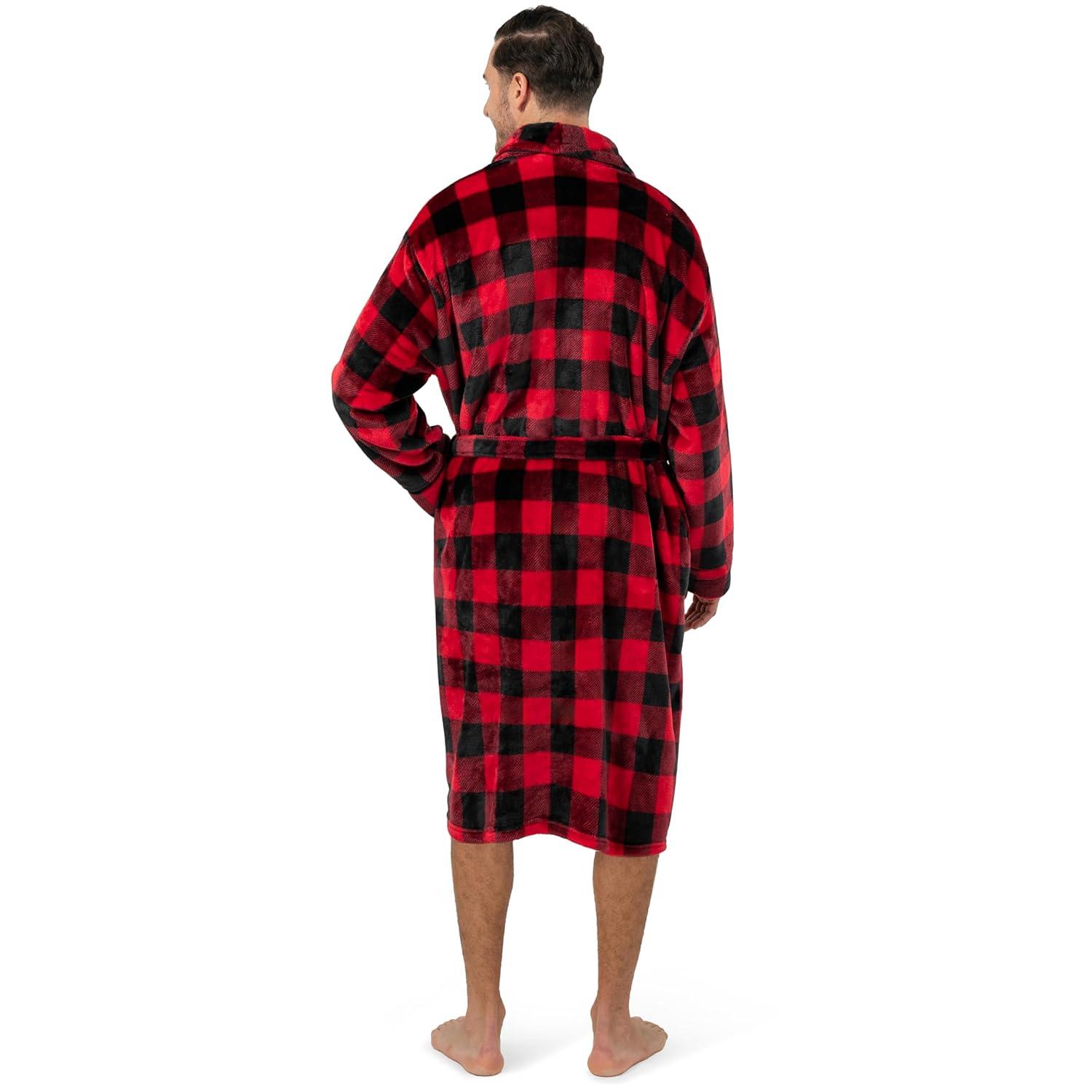 Rosalind Wheeler Speight Fleece Mid-Calf Bathrobe with Pockets
