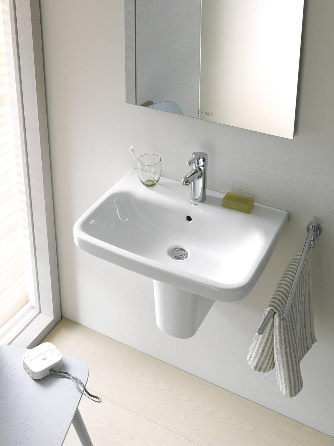 DuraStyle Ceramic 24" Dual Mount Bathroom Sink with Overflow