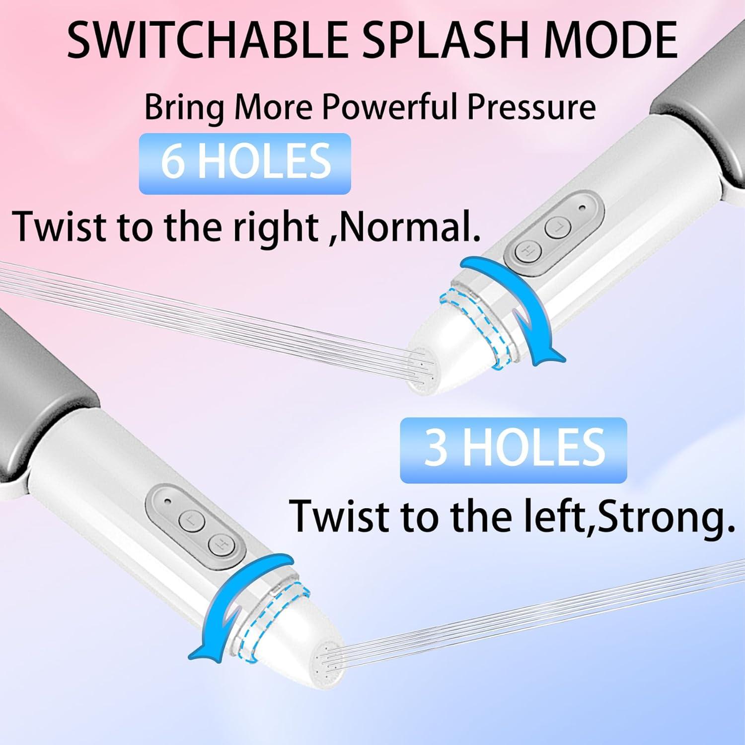 Portable Bidet - Mini Foldable Handheld Personal Travel Bidet with 2 Pressure Options Electric Sprayer Toilet for Personal Hygiene Cleaning/Soothing Postpartum Care/Perineal & Hemmoroid Treatment