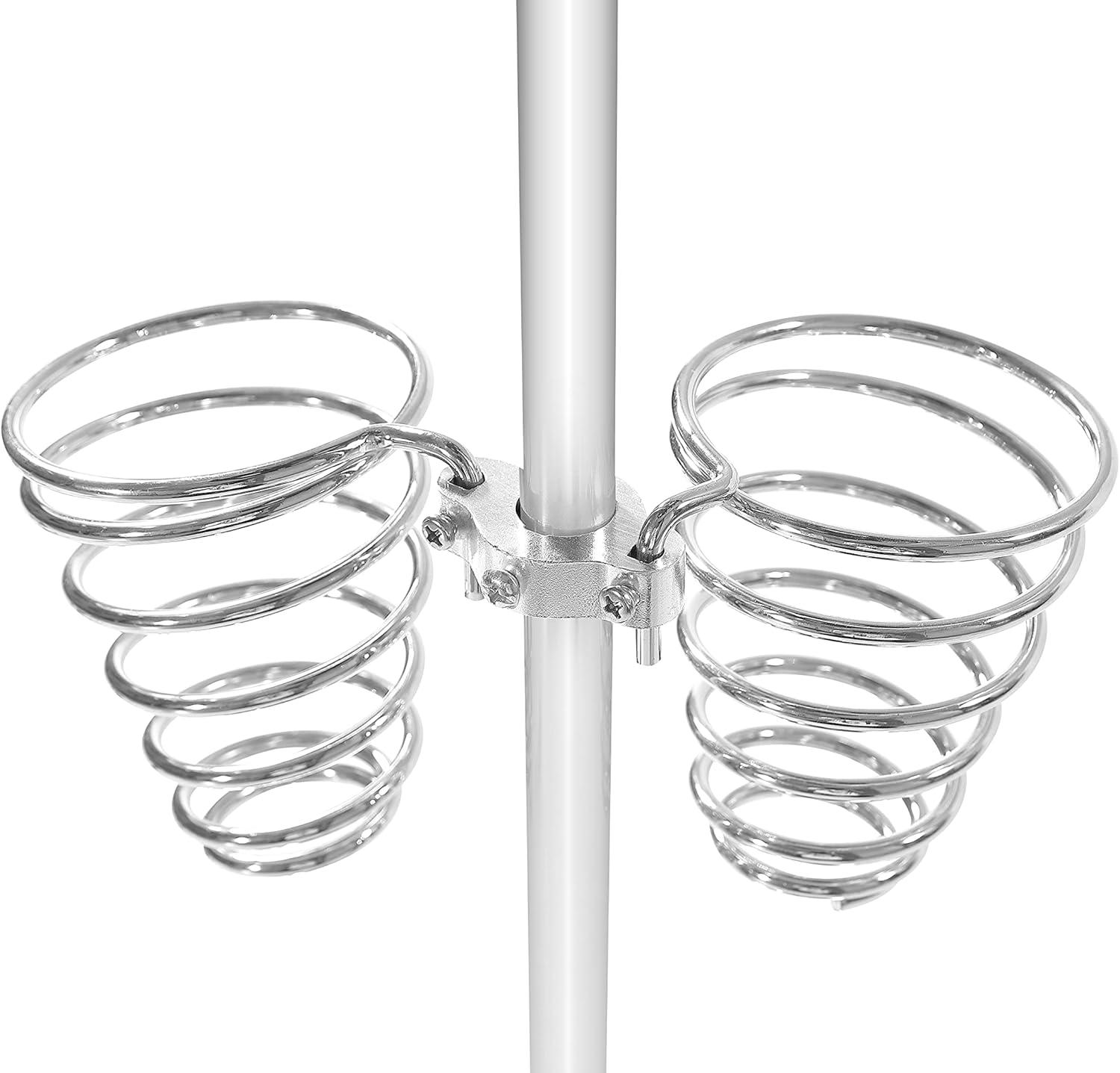 Hair Dryer Stand,Twisty Style Acrylic Top Holder,Hair Styling Appliances with Tray Two Spiral Holders and Heavy Base for Hair Dryer,Flat Iron,Curling Stick,Hair Straightener,Brush(orange)